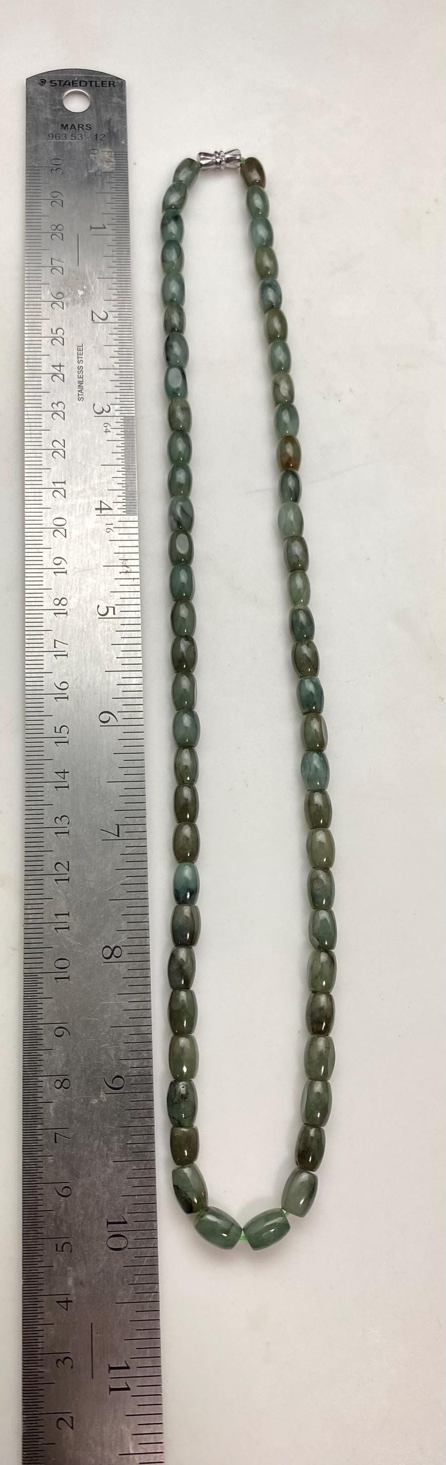 jade mala, necklace, handcrafted ,natural stone,