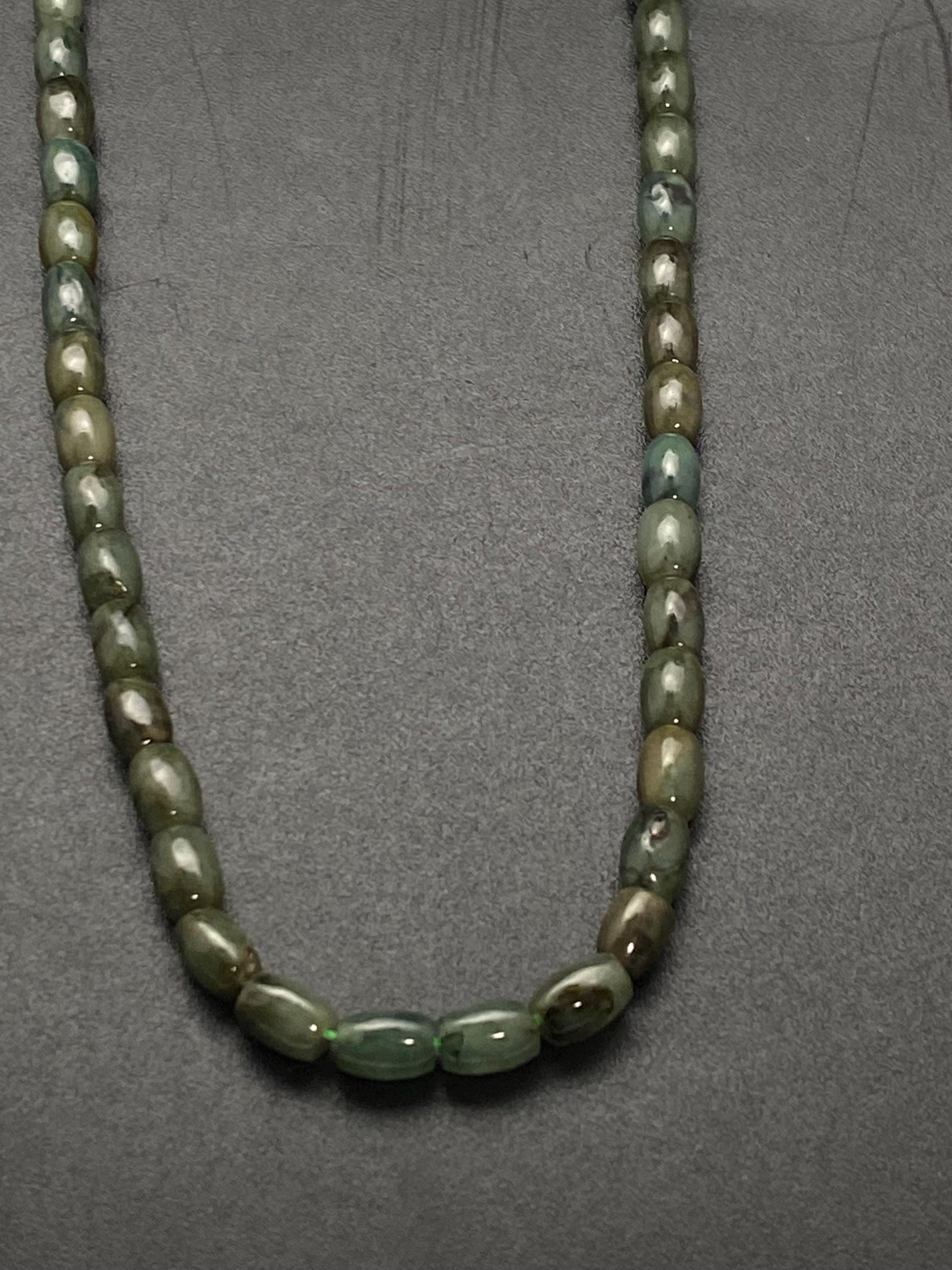 jade mala, necklace, handcrafted ,natural stone,