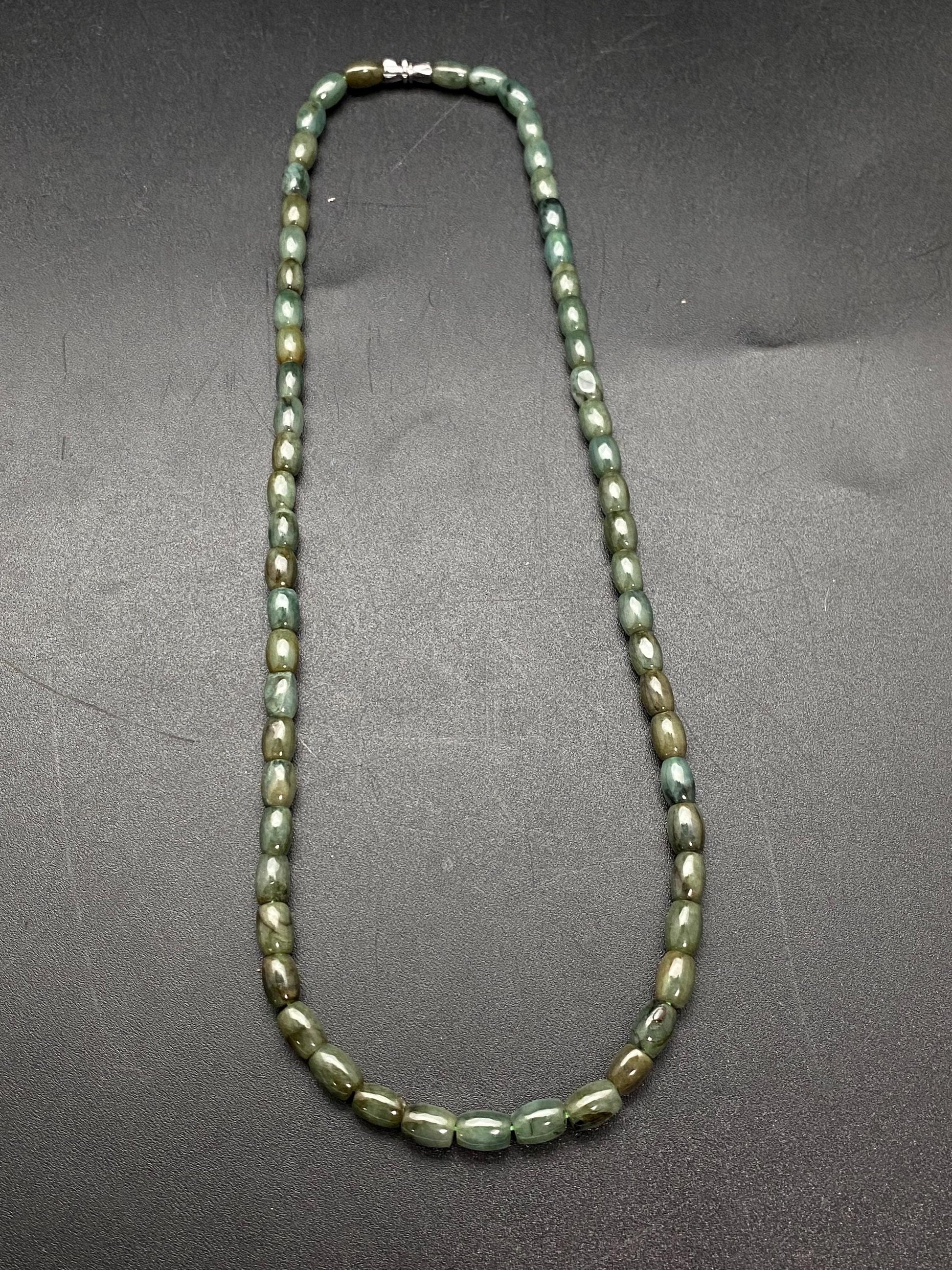 jade mala, necklace, handcrafted ,natural stone,