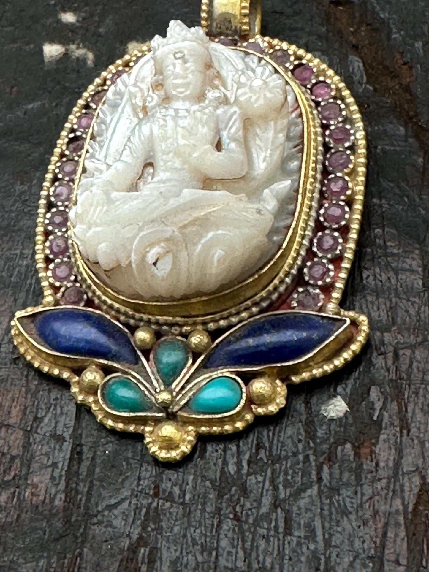 white tara, Buddhist amulet, Tibetan Buddhist, master handcrafted