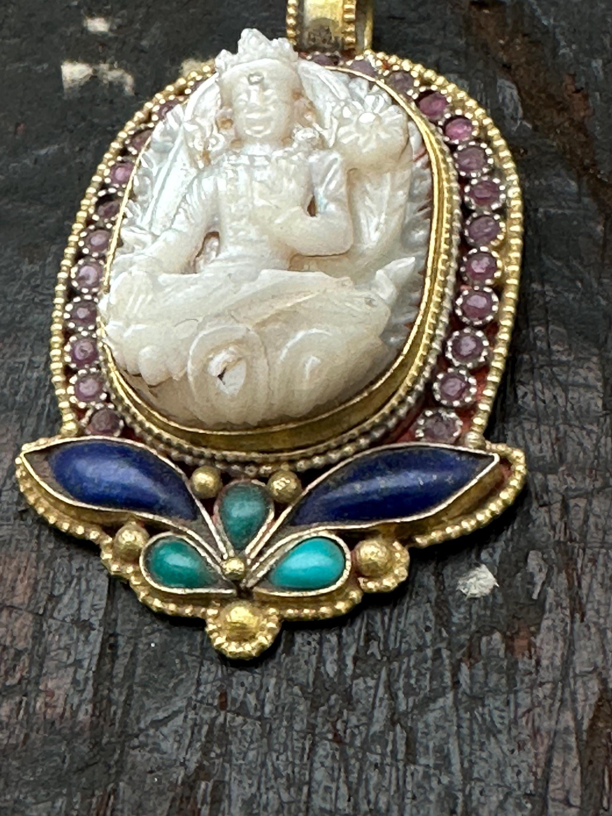 white tara, Buddhist amulet, Tibetan Buddhist, master handcrafted