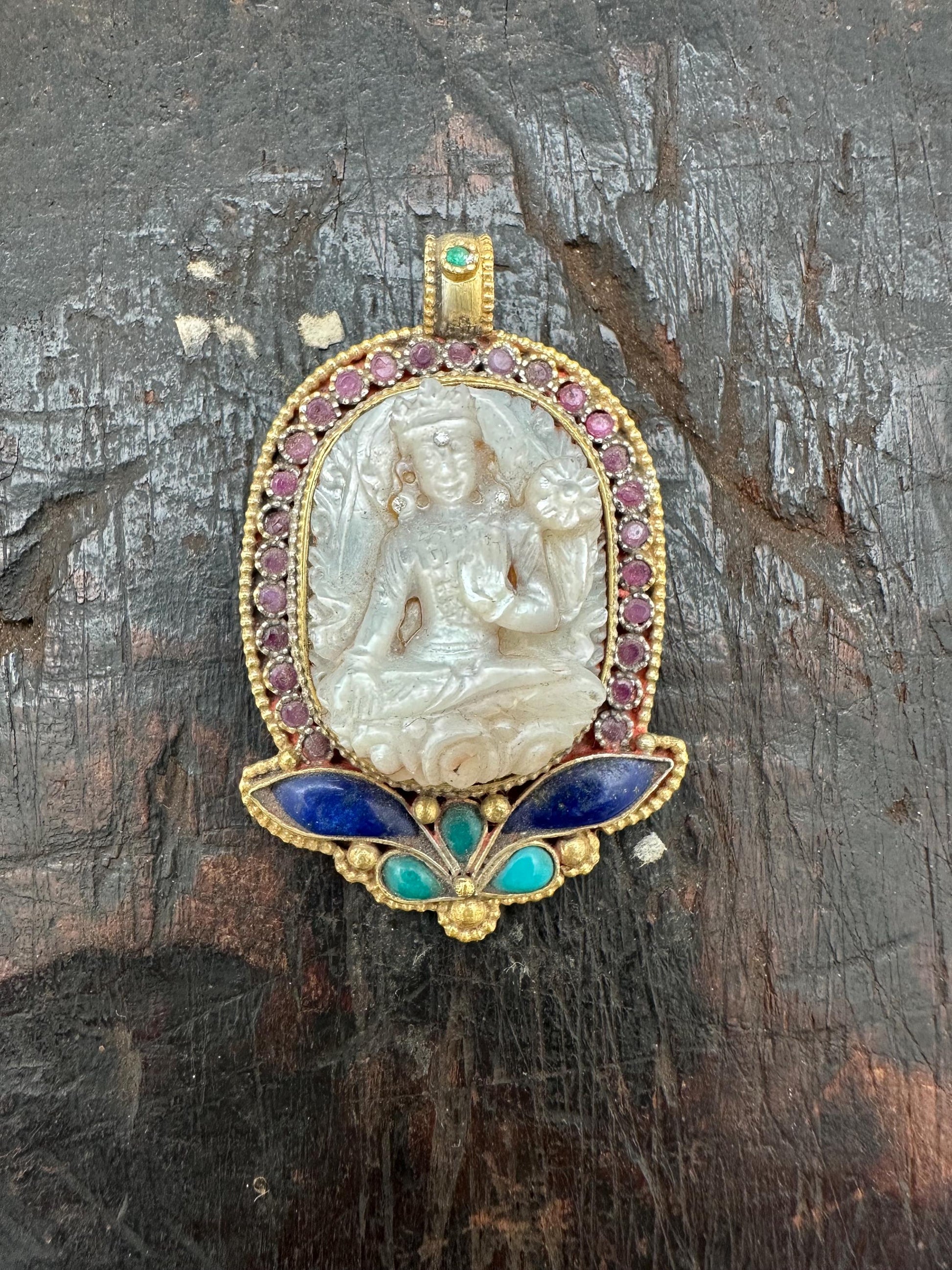 white tara, Buddhist amulet, Tibetan Buddhist, master handcrafted