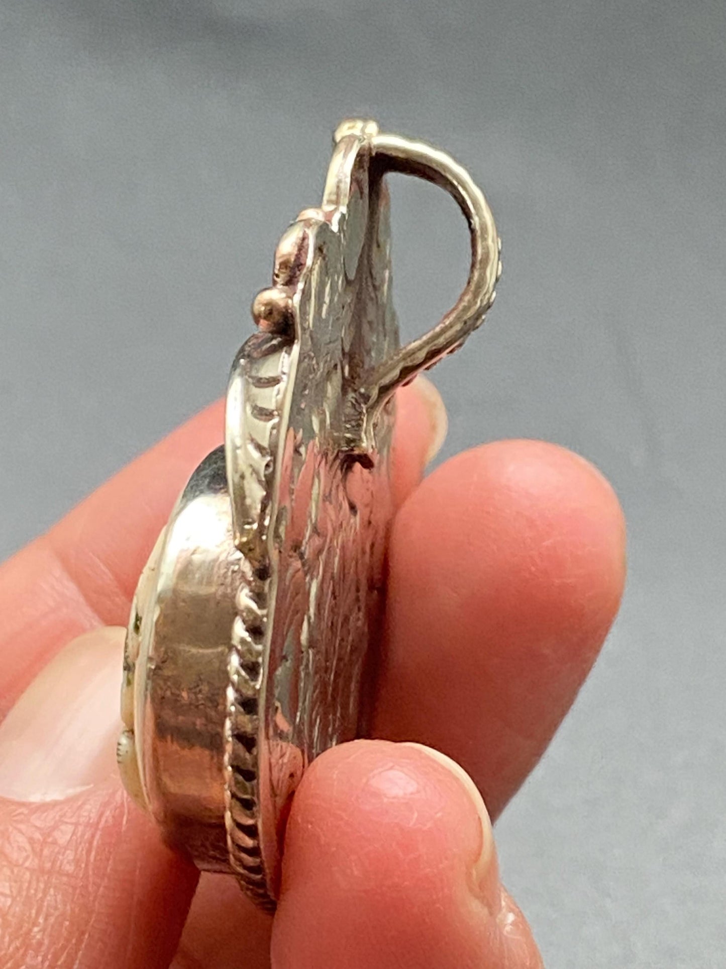 Frog pendant, handcrafted, Tibetan silver, floral pendant, ethnic style, animal lover,Nepalese,