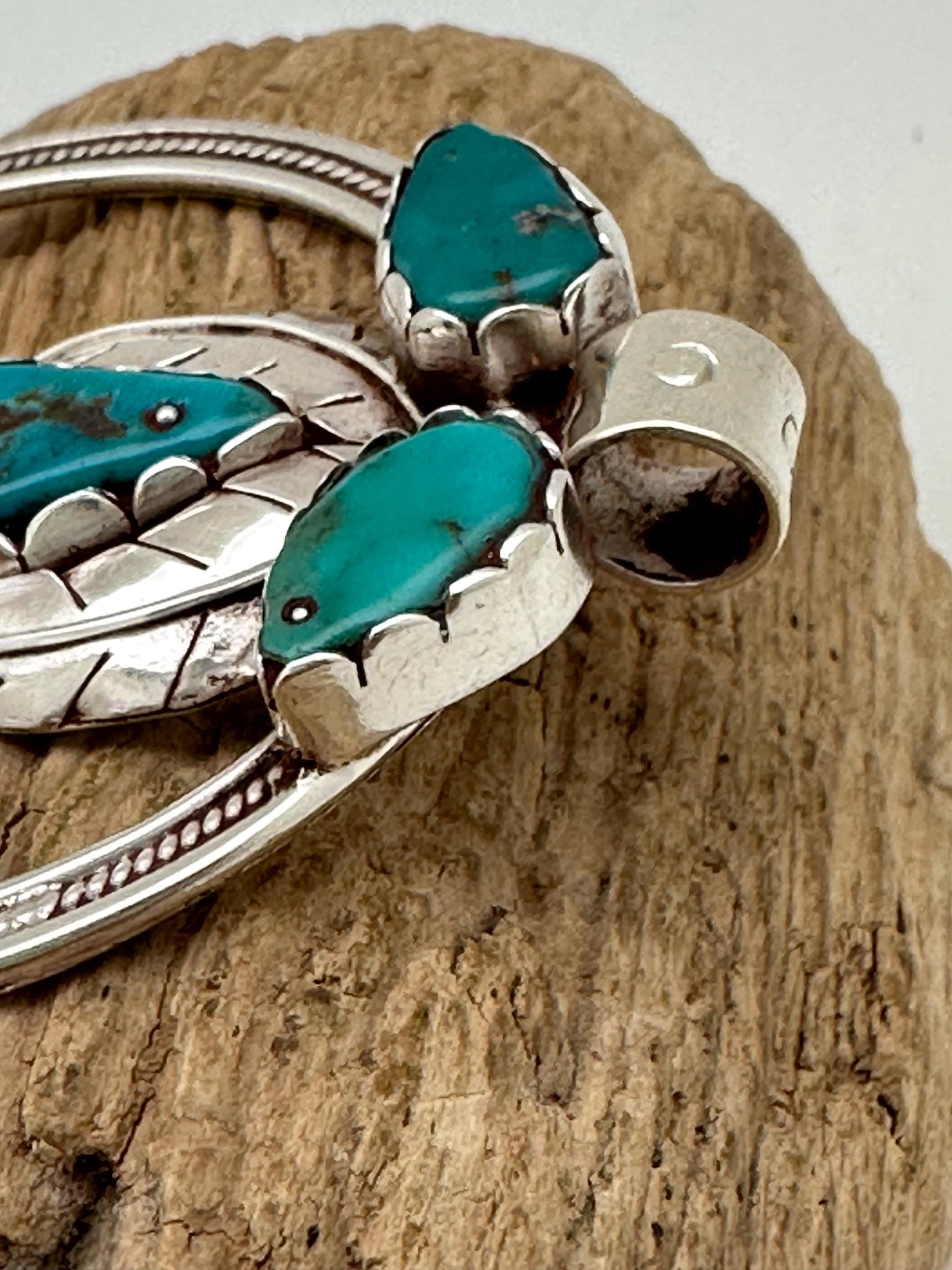 Squash Blossom pendant,sterling silver,, turquoise pendant,natural stone, handcrafted