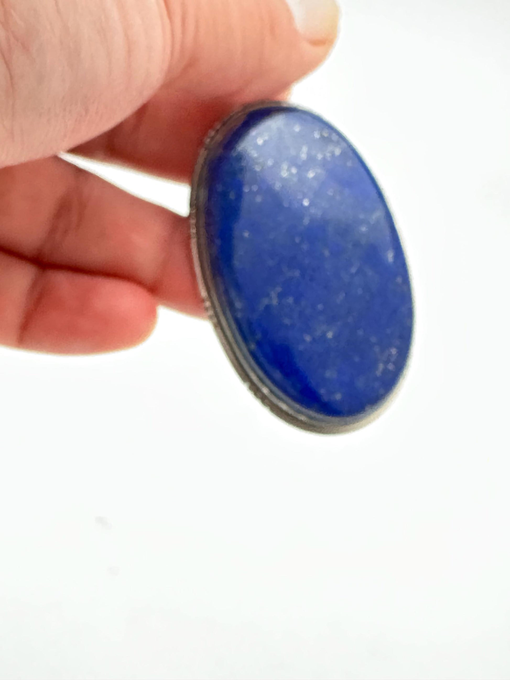 Lapis lazuli pendant, handcrafted, sterling silver,large pendant, natural stone