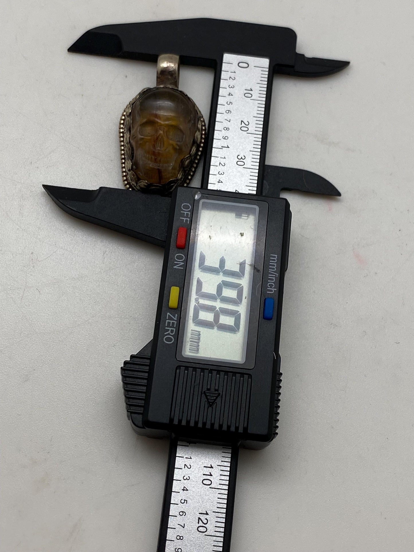 fluorite skull pendant, handcrafted,Tibetan silver,Nepalese