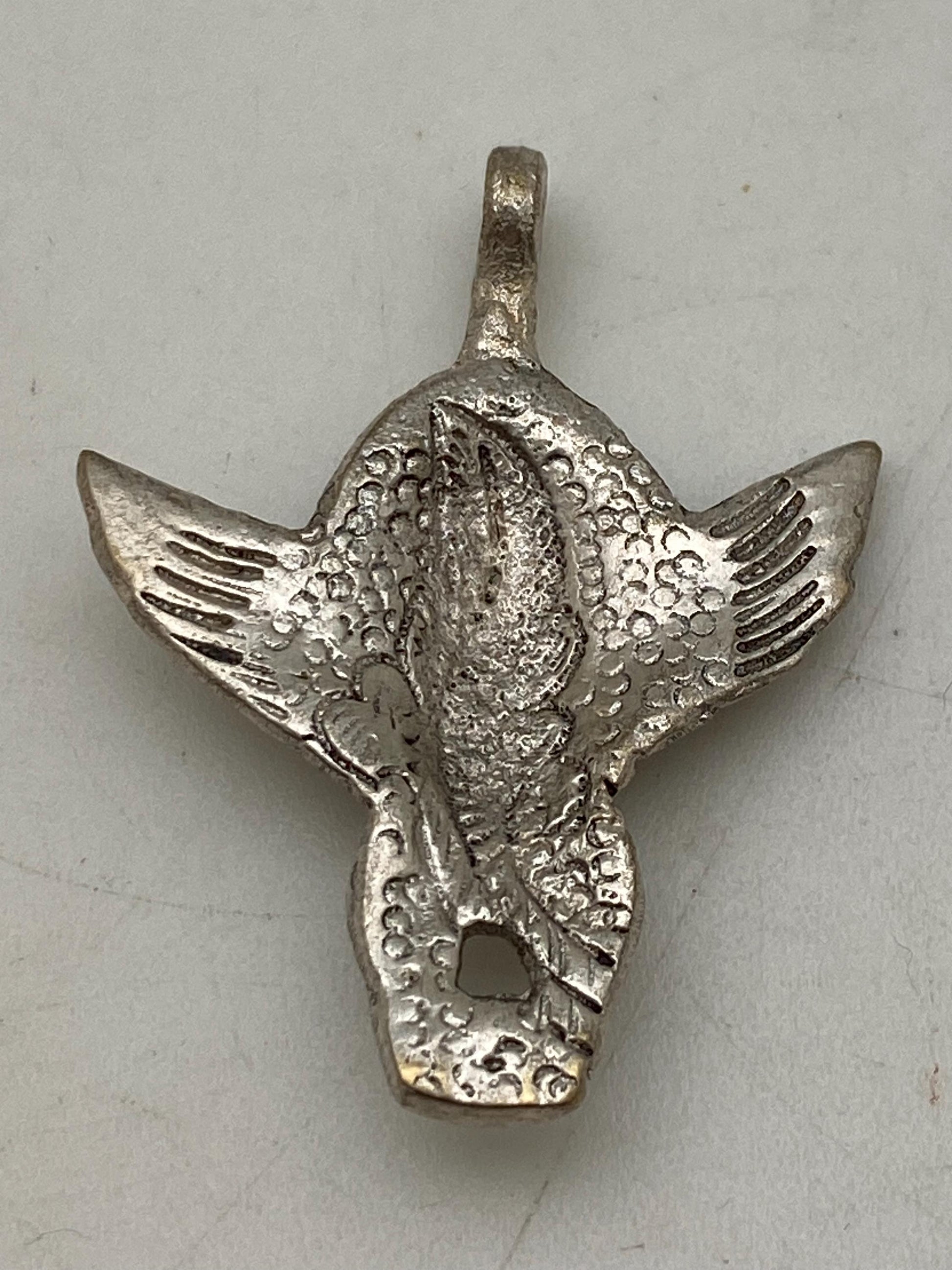 Lord Garuda pendant, handcrafted, Tibetan silver, amulet, protection, Himalayan, Nepalese