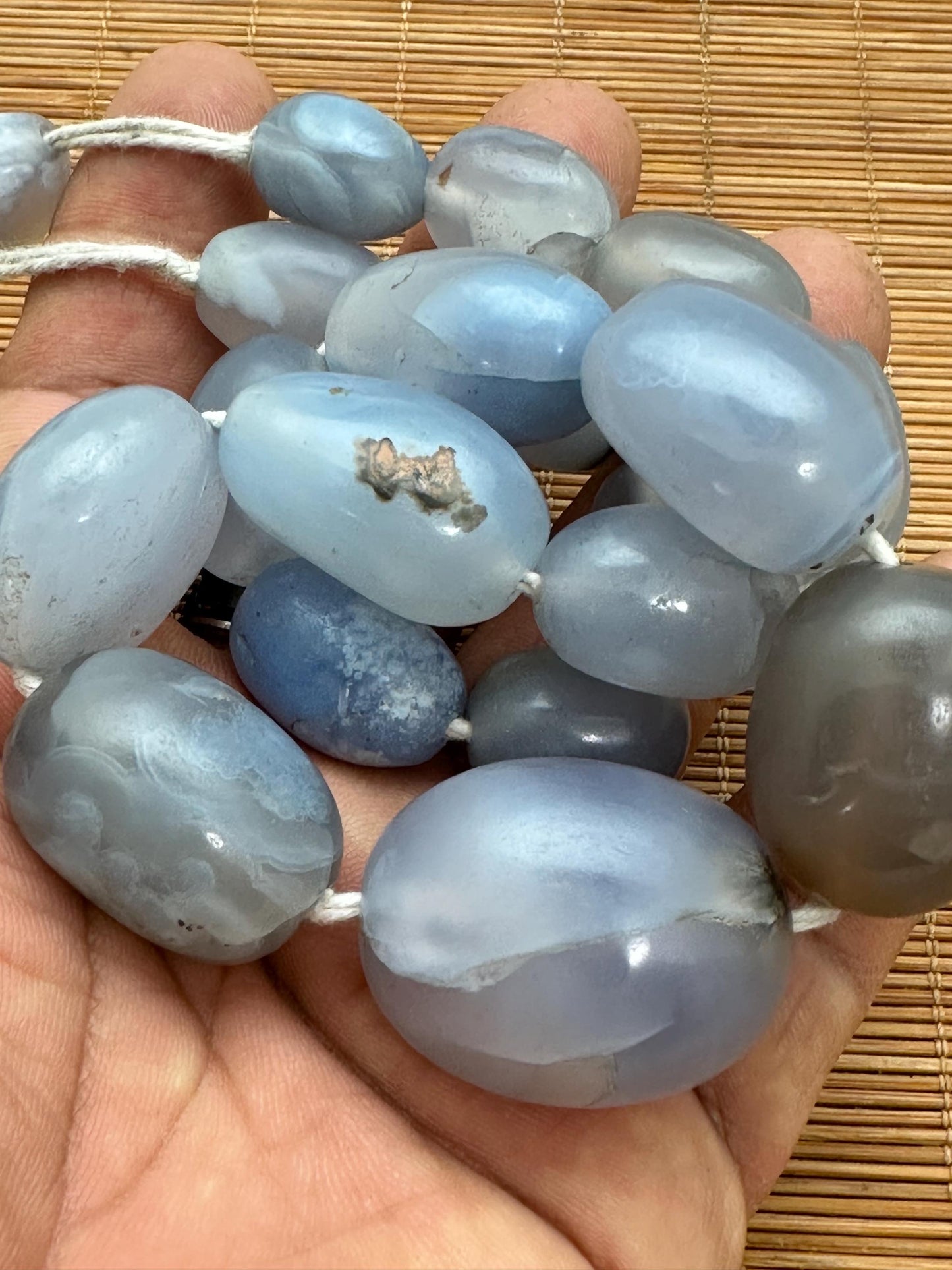 vintage chalcedony, natural stone, real antique