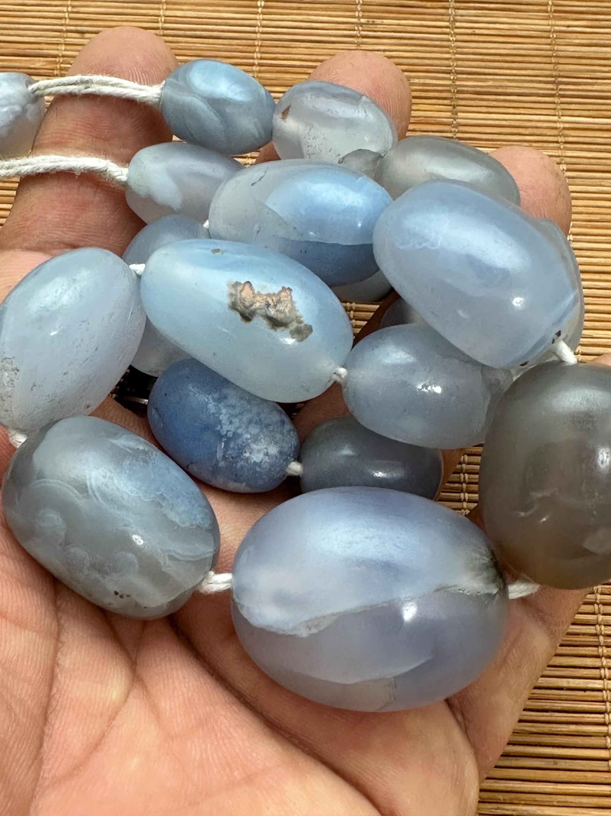 vintage chalcedony, natural stone, real antique