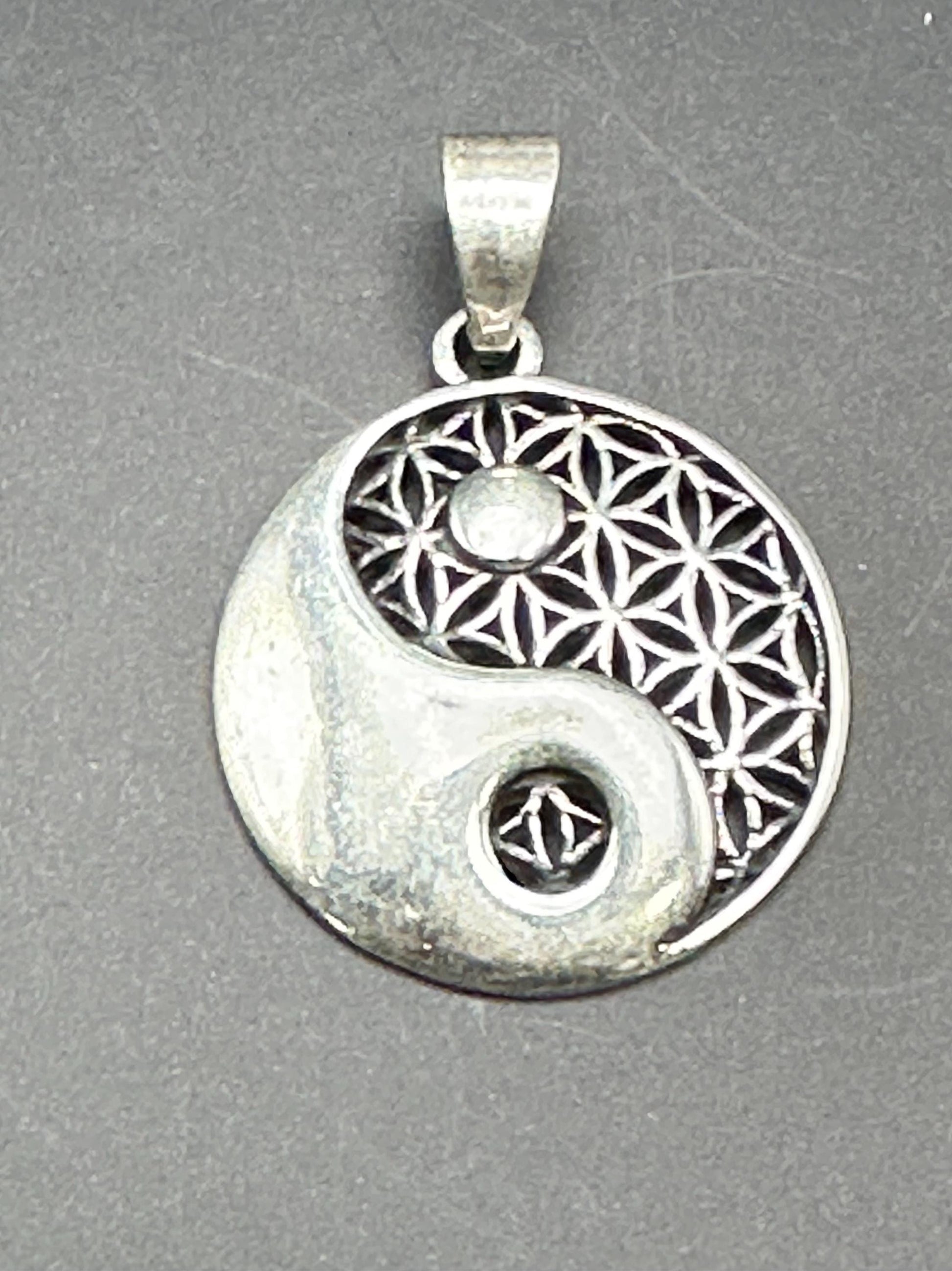 yin yang pendant,sterling silver, balance health and harmony,spiritual balance charm