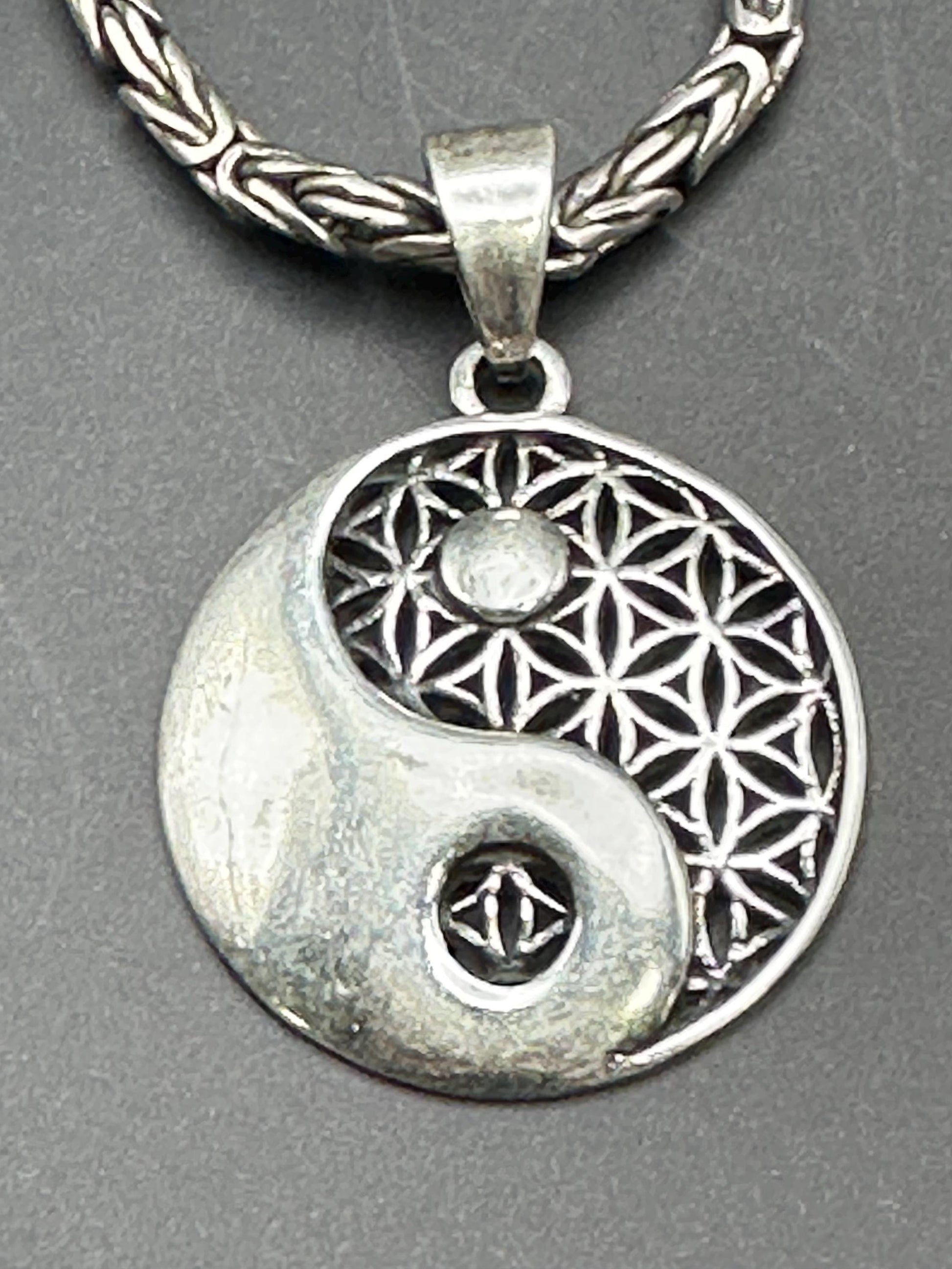 yin yang pendant,sterling silver, balance health and harmony,spiritual balance charm