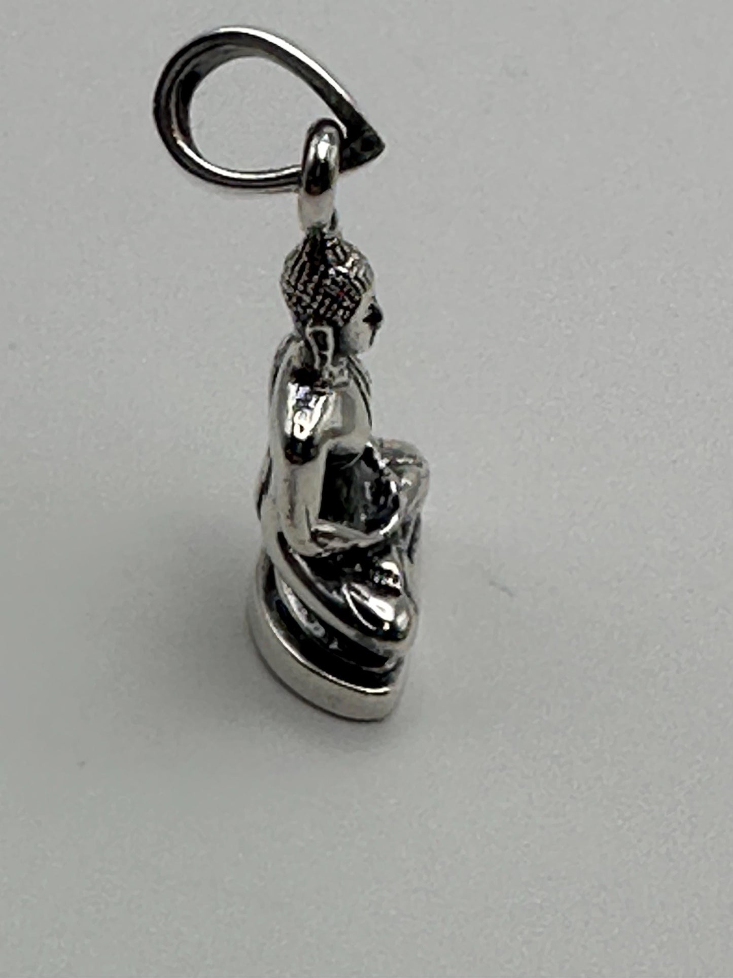 Buddha pendant, silver Shakyamuni Boddhisatva, amulet,spiritual,wisdom,meditation,inner calm,peace
