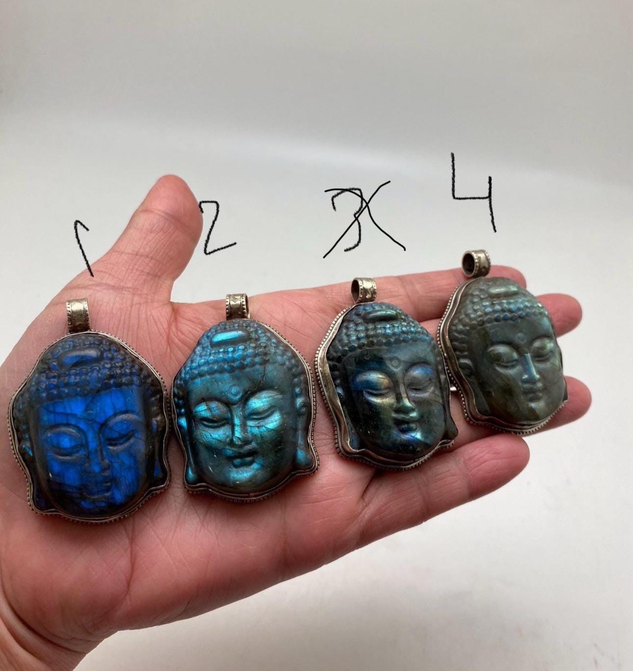 Buddha pendant,Labradorite carved Buddha pendant,handcrafted,Tibetan silver,spiritual, meditation,amulet,Buddhist,Himalayan,Nepalese