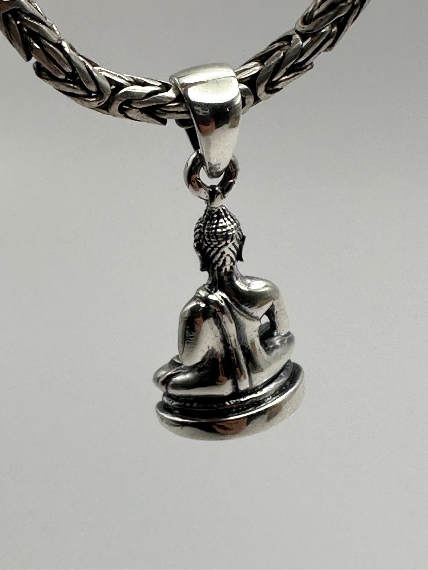 Buddha pendant, silver Shakyamuni Boddhisatva, amulet,spiritual,wisdom,meditation,inner calm,peace