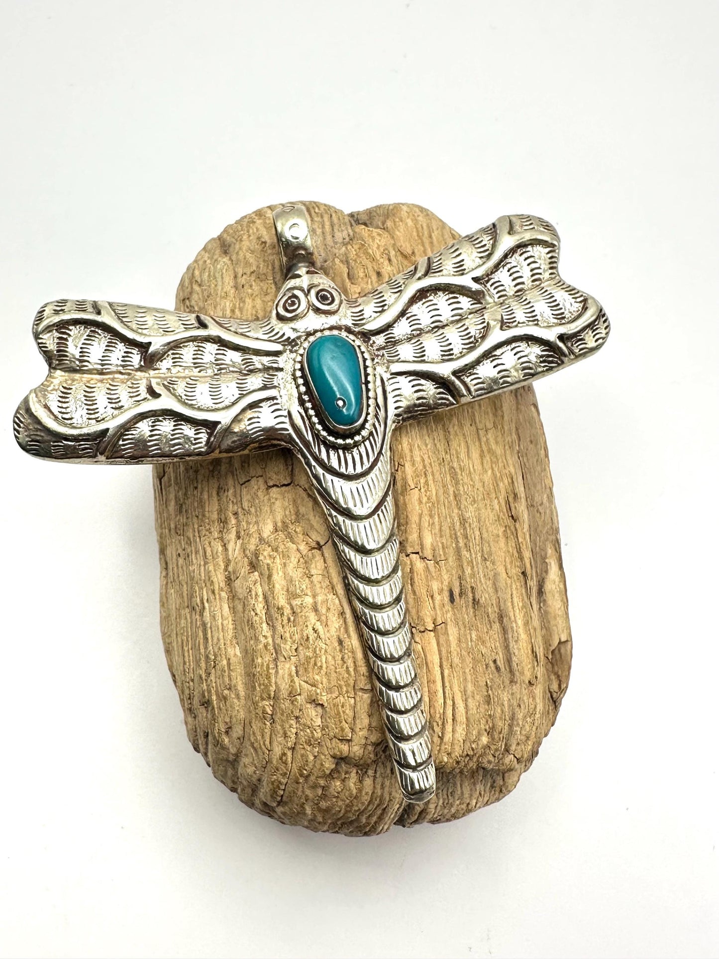 Dragonfly pendant,handcrafted, Tibetan silver,Bug pendant,Nepalese