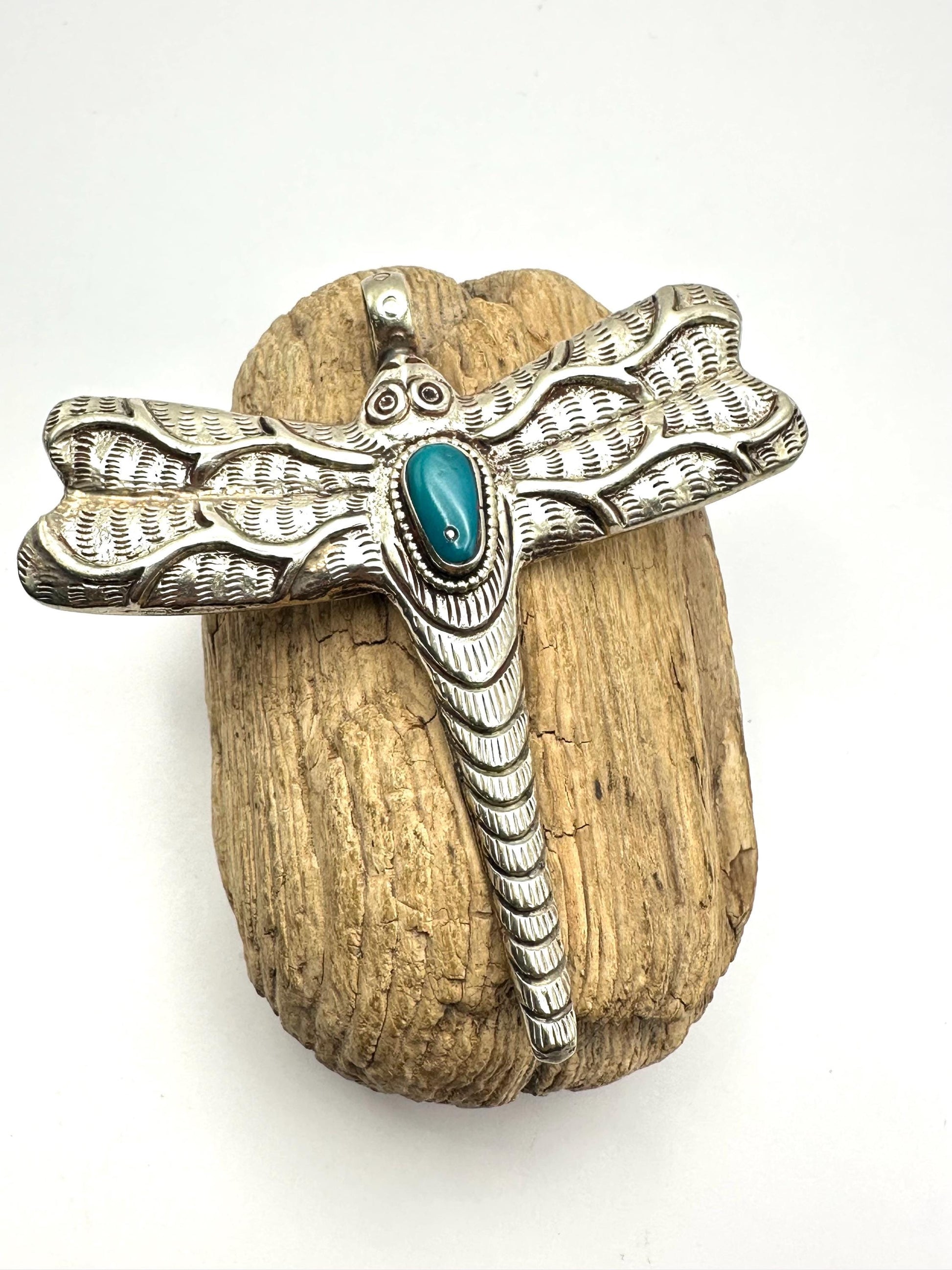 Dragonfly pendant,handcrafted, Tibetan silver,Bug pendant,Nepalese