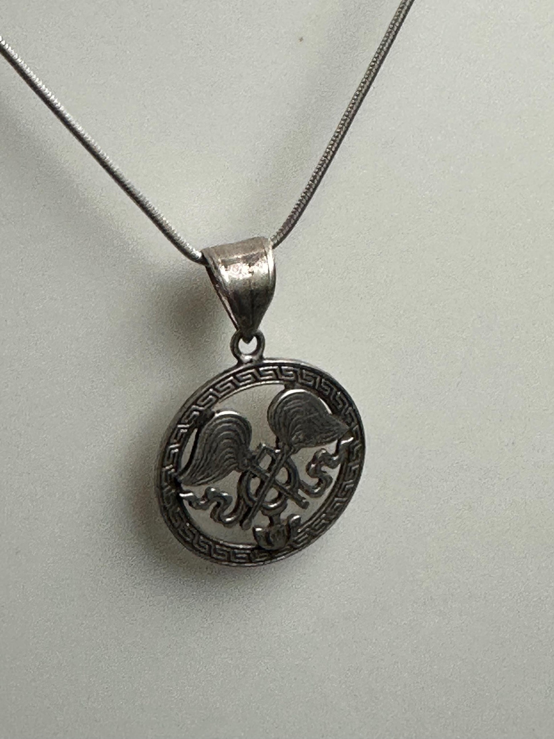 Sterling silver, Fly whisk pendant,spiritual