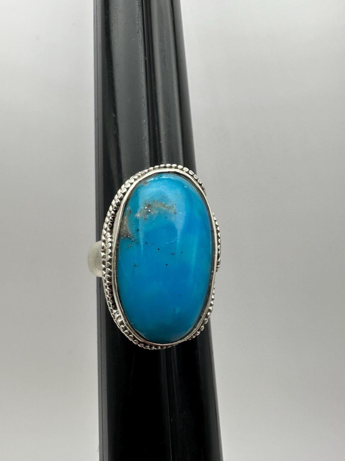 Turquoise ring,Arizona Turquoise,sterling silver ring,