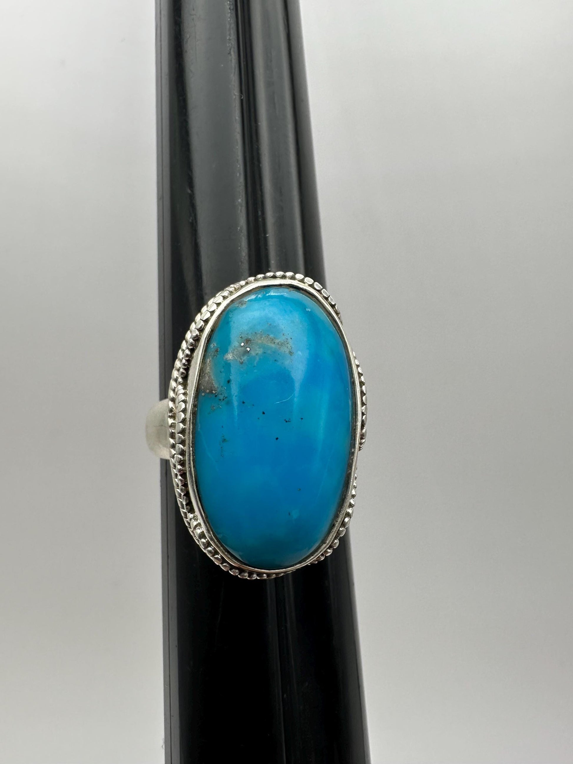 Turquoise ring,Arizona Turquoise,sterling silver ring,