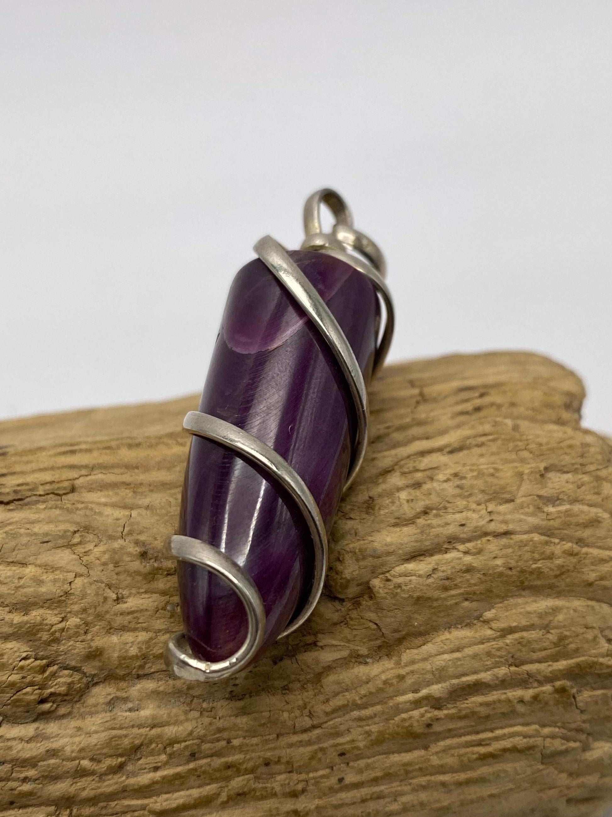 Ruby zoisite pendant, handcrafted, sterling silver, pointed pendant,Nepalese