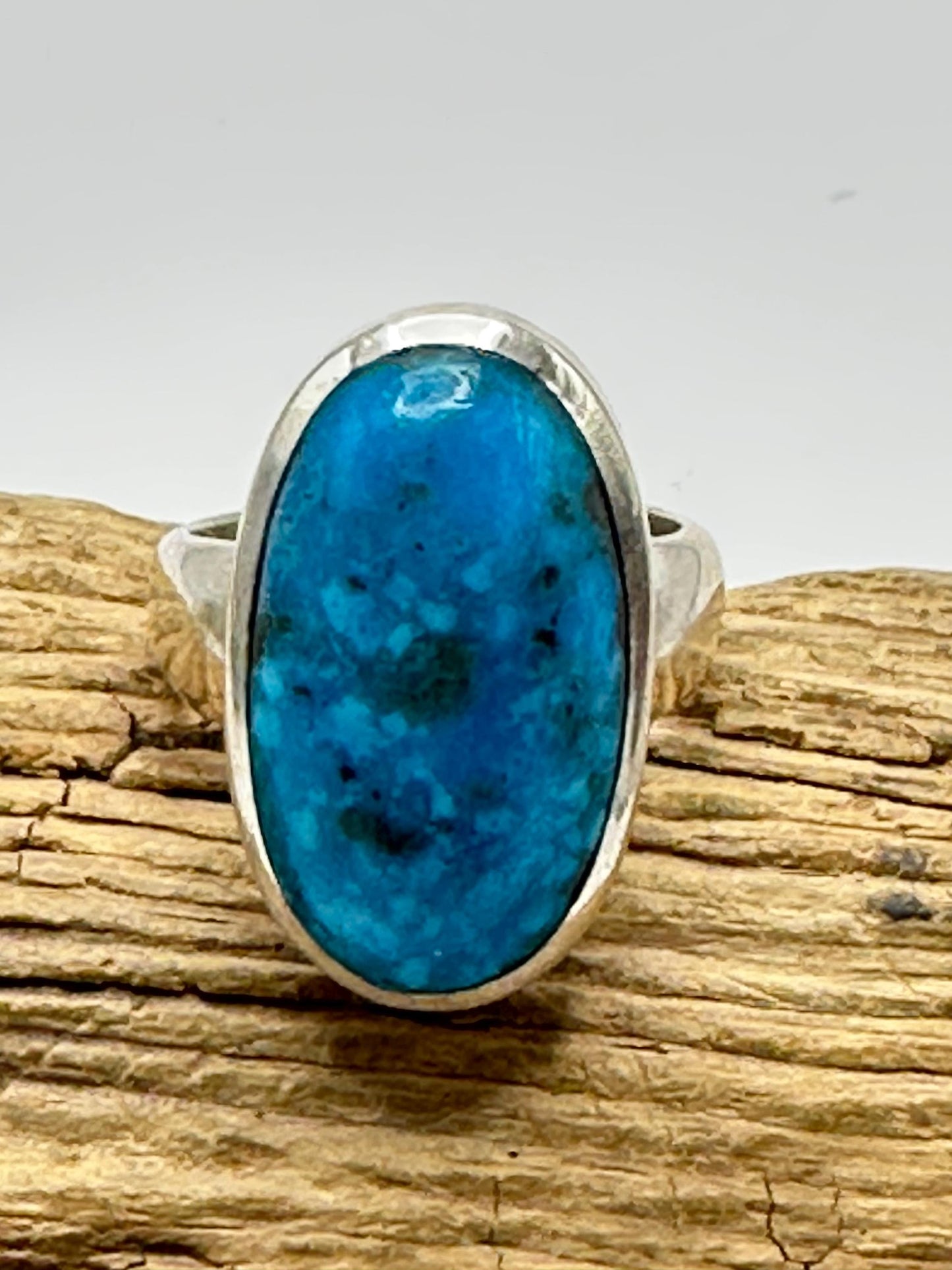 Persian Turquoise Ring: Sterling Silver, Size 7.5