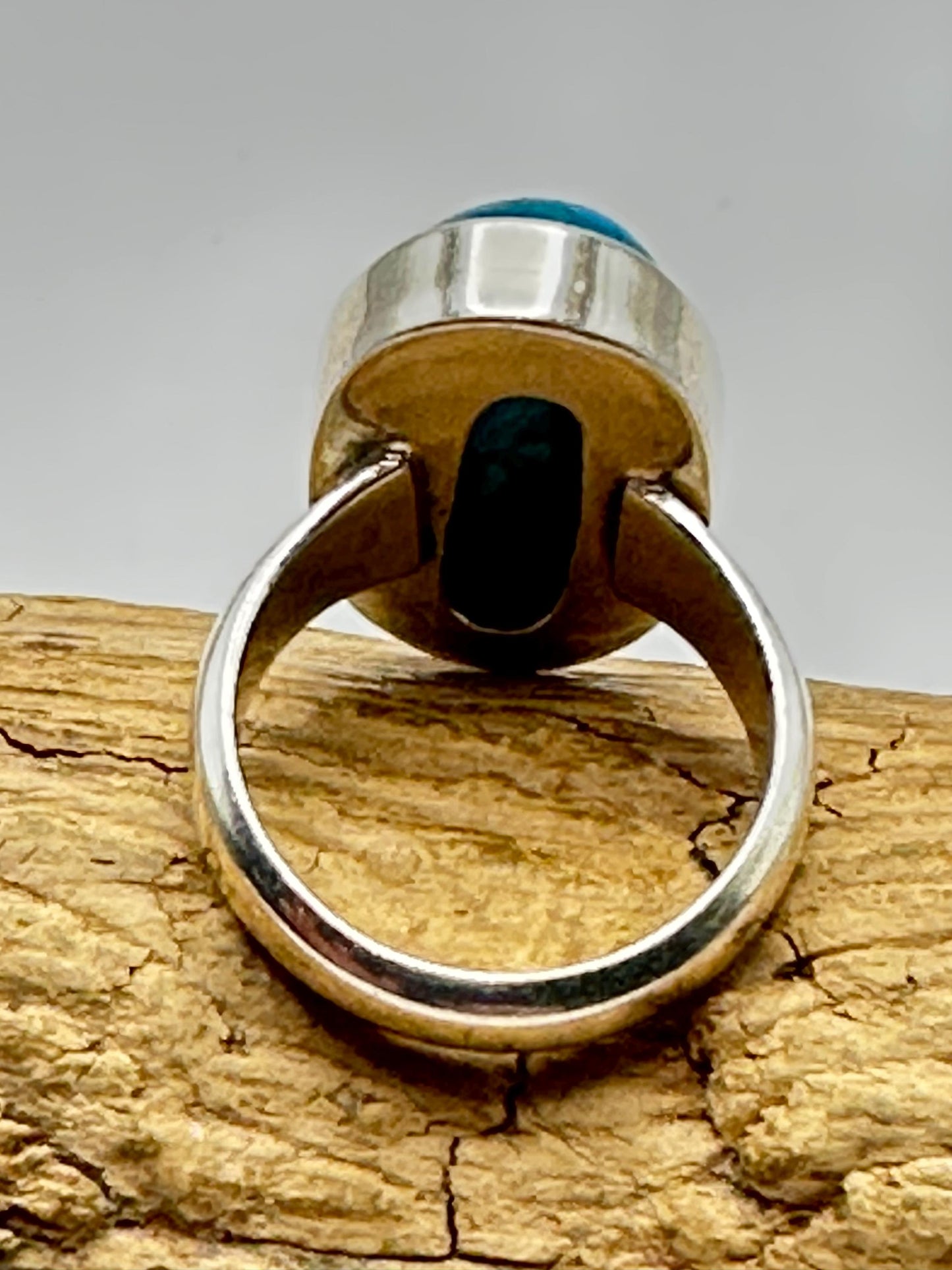 Persian Turquoise Ring: Sterling Silver, Size 7.5