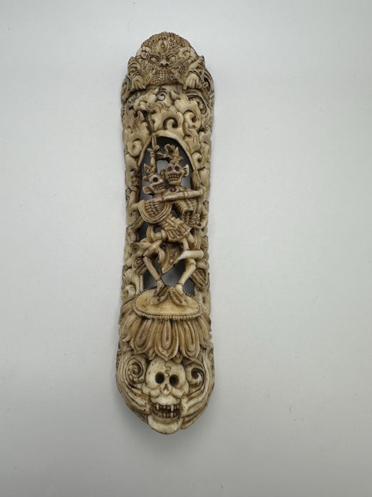 chitipati master handcrafted from yak bone, Tibetan arts, Buddhist sculpture