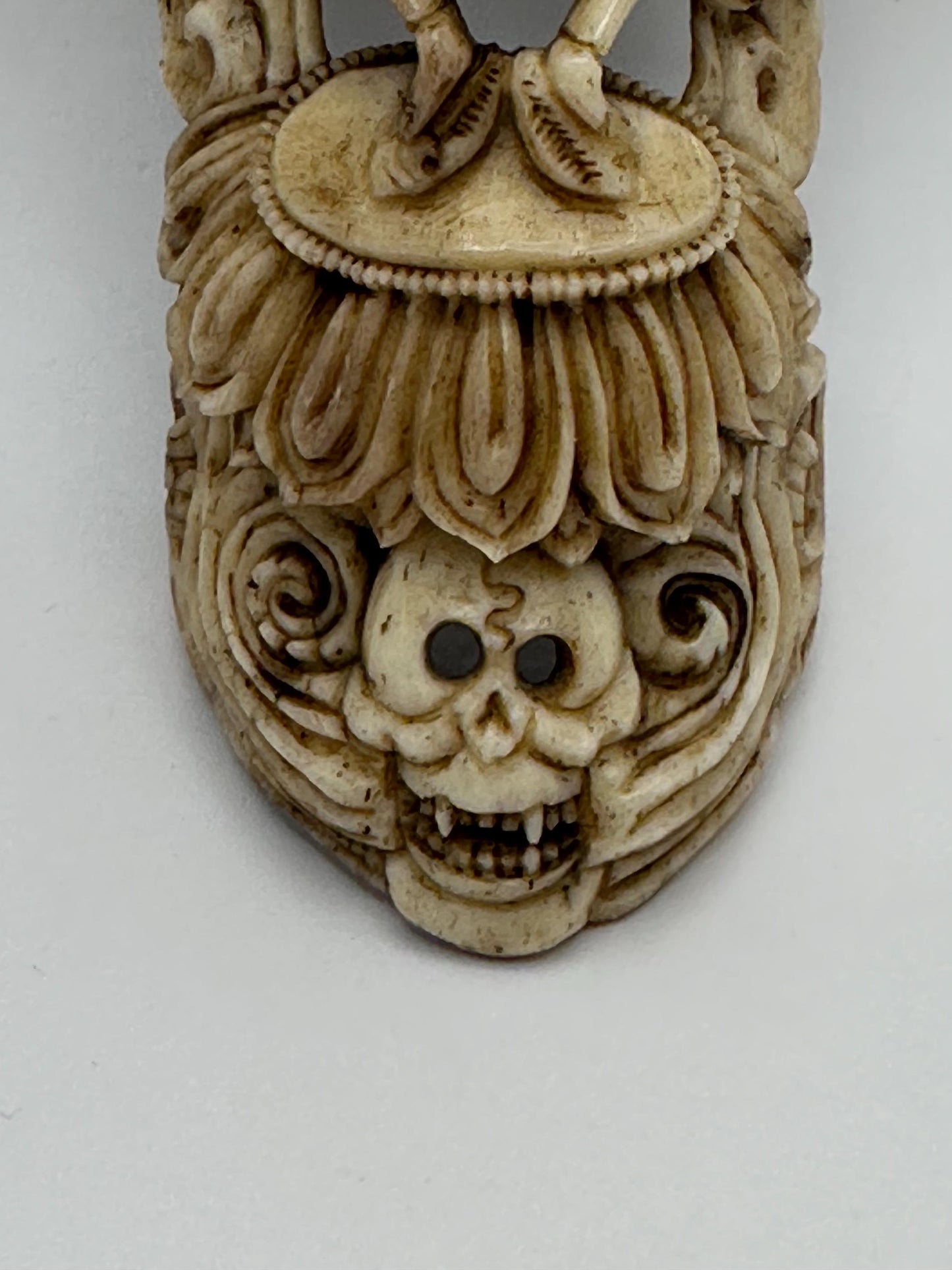 chitipati master handcrafted from yak bone, Tibetan arts, Buddhist sculpture