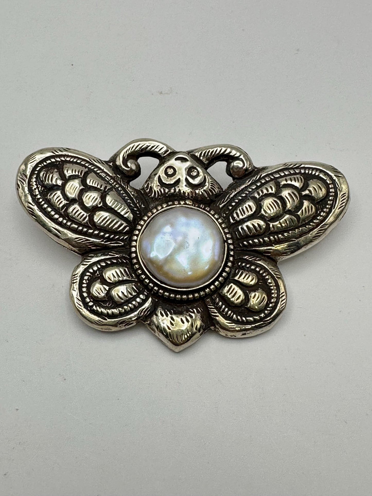 Butterfly pendant,mother of pearl,handcrafted, Tibetan silver,ethnic style,bug pendant, Nepalese