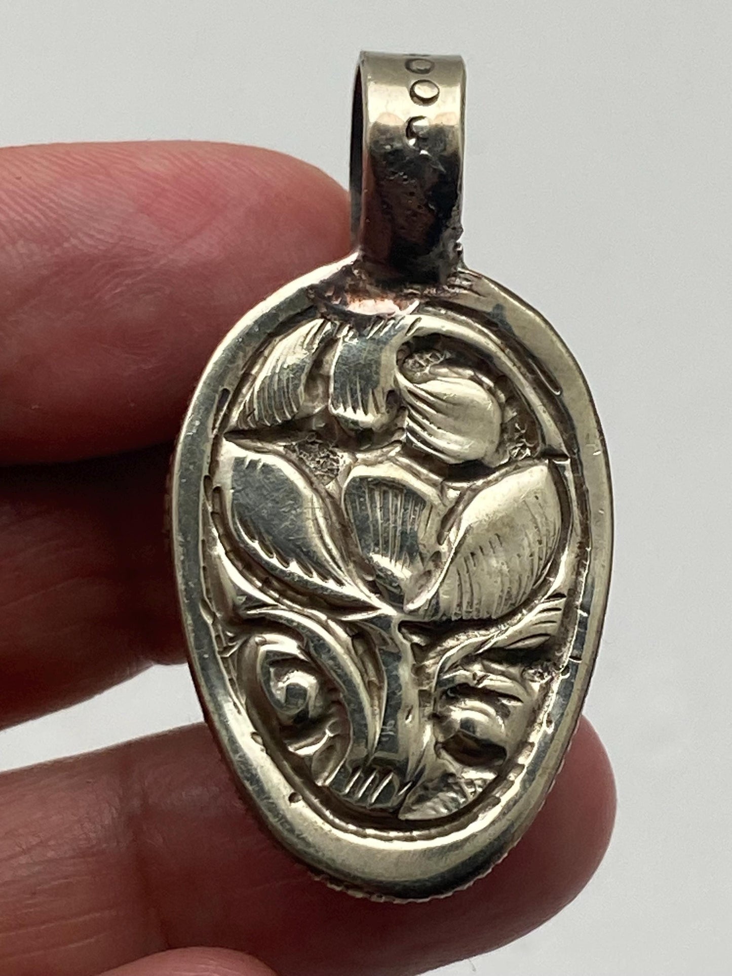 Amethyst carved skull pendant, handcrafted, Tibetan silver, ethnic style, Nepalese