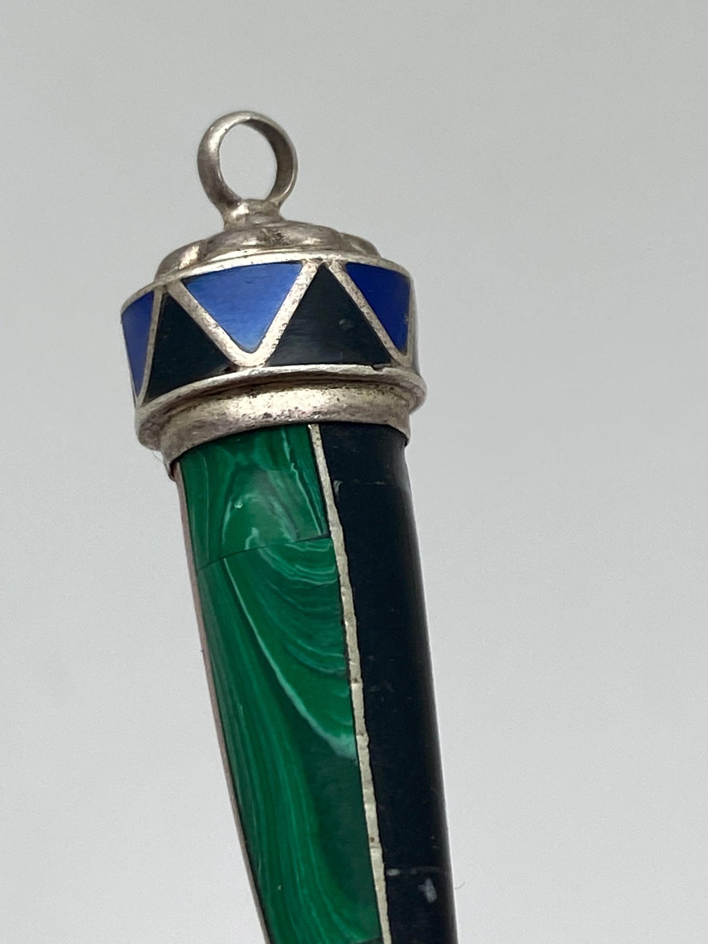 lapis, coral, turquoise, multiple stones inlaid with a sterling silver, charm, handcrafted,Nepalese