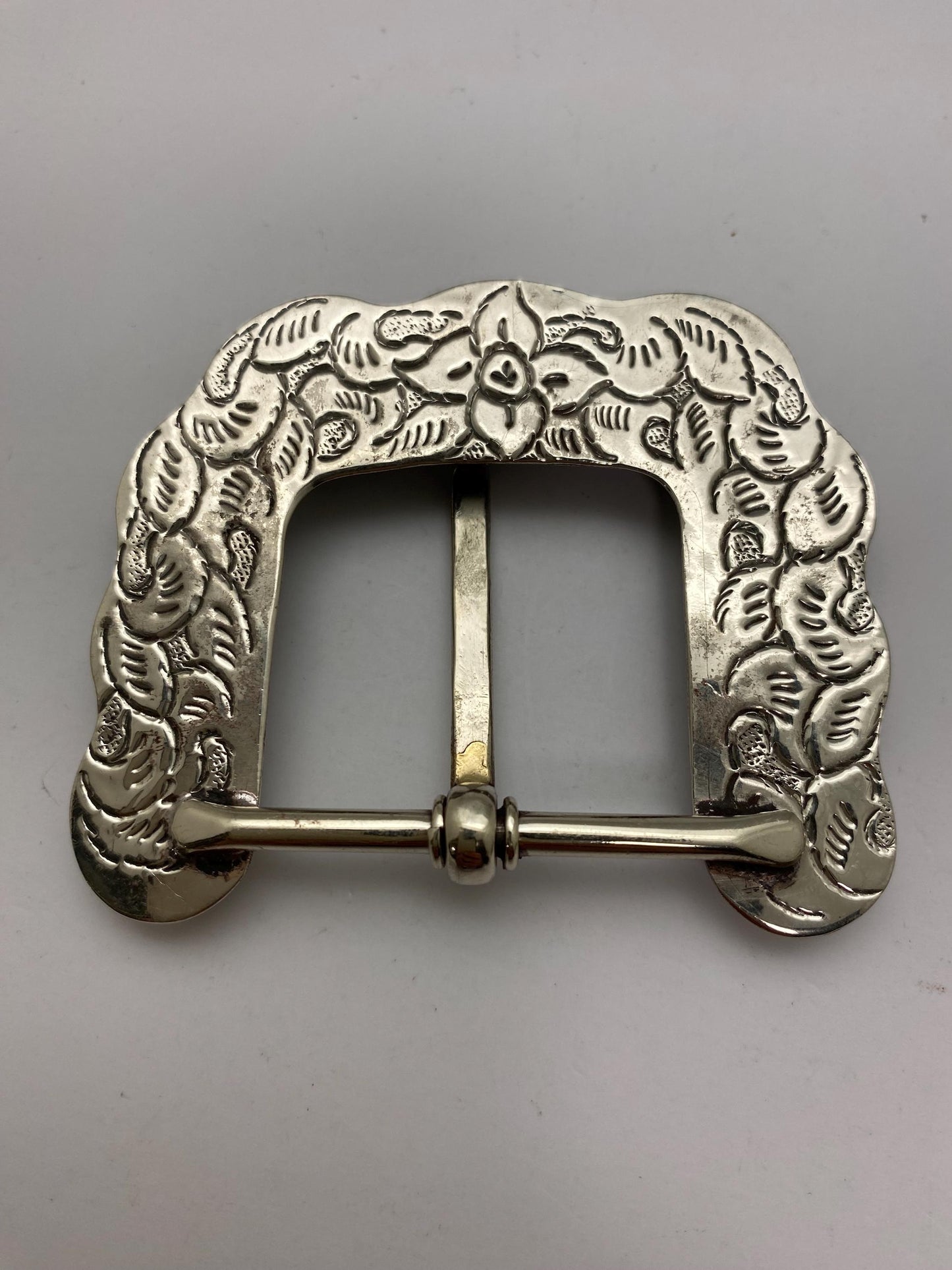 Belt buckle, handcrafted, Tibetan silver,Turquoise, ethnic design,Nepalese