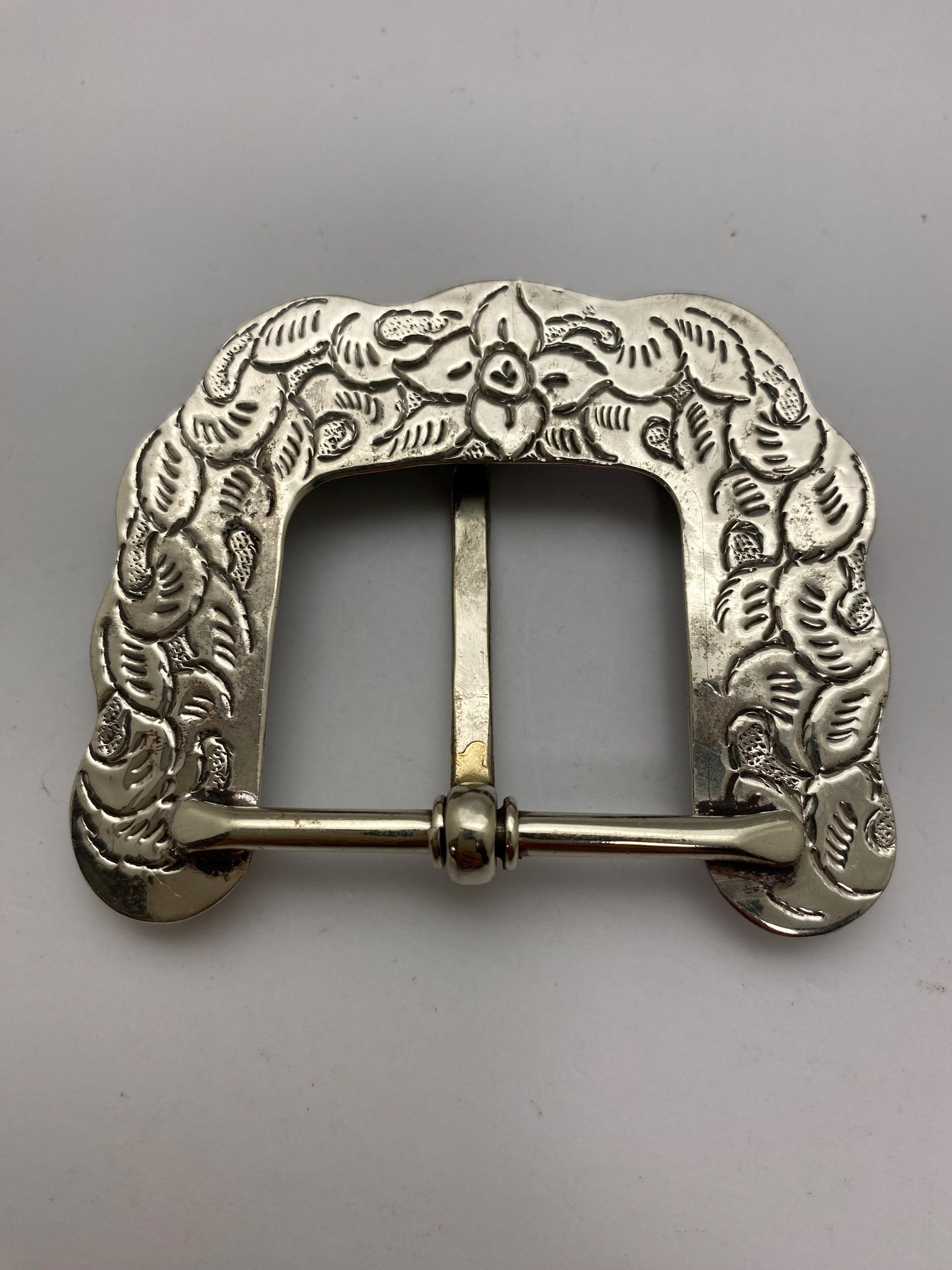 Belt buckle, handcrafted, Tibetan silver,Turquoise, ethnic design,Nepalese