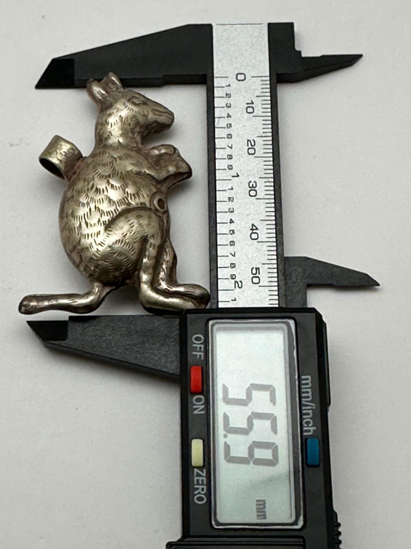 Kangaroo pendant,handcrafted,Tibetan silver, Nepalese