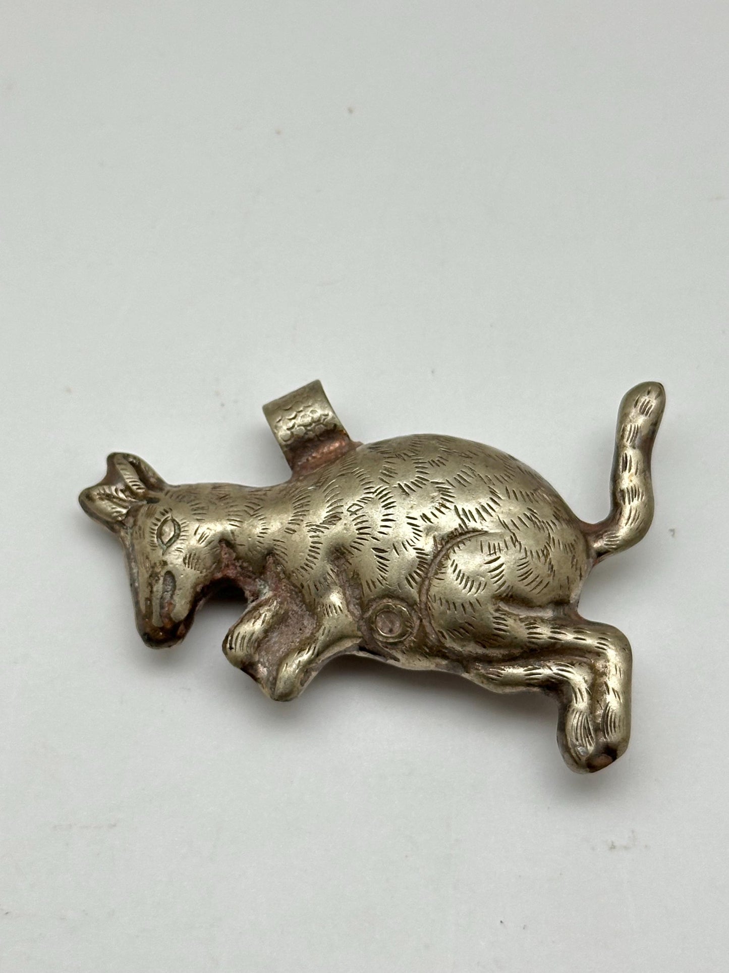Kangaroo pendant,handcrafted,Tibetan silver, Nepalese