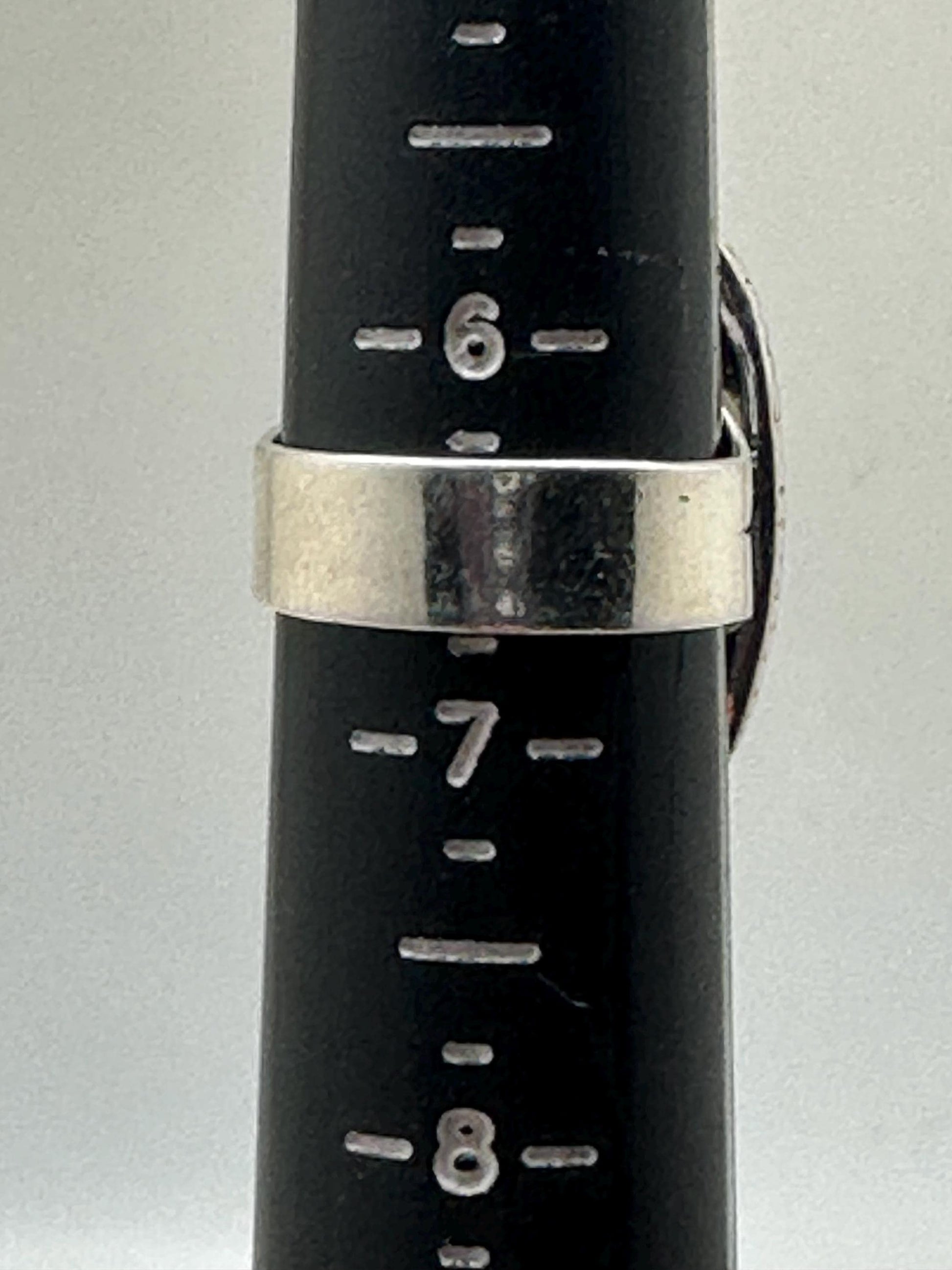 pink moonstone ring,925 silver, sterling silver, gems stone, ring size 6.5