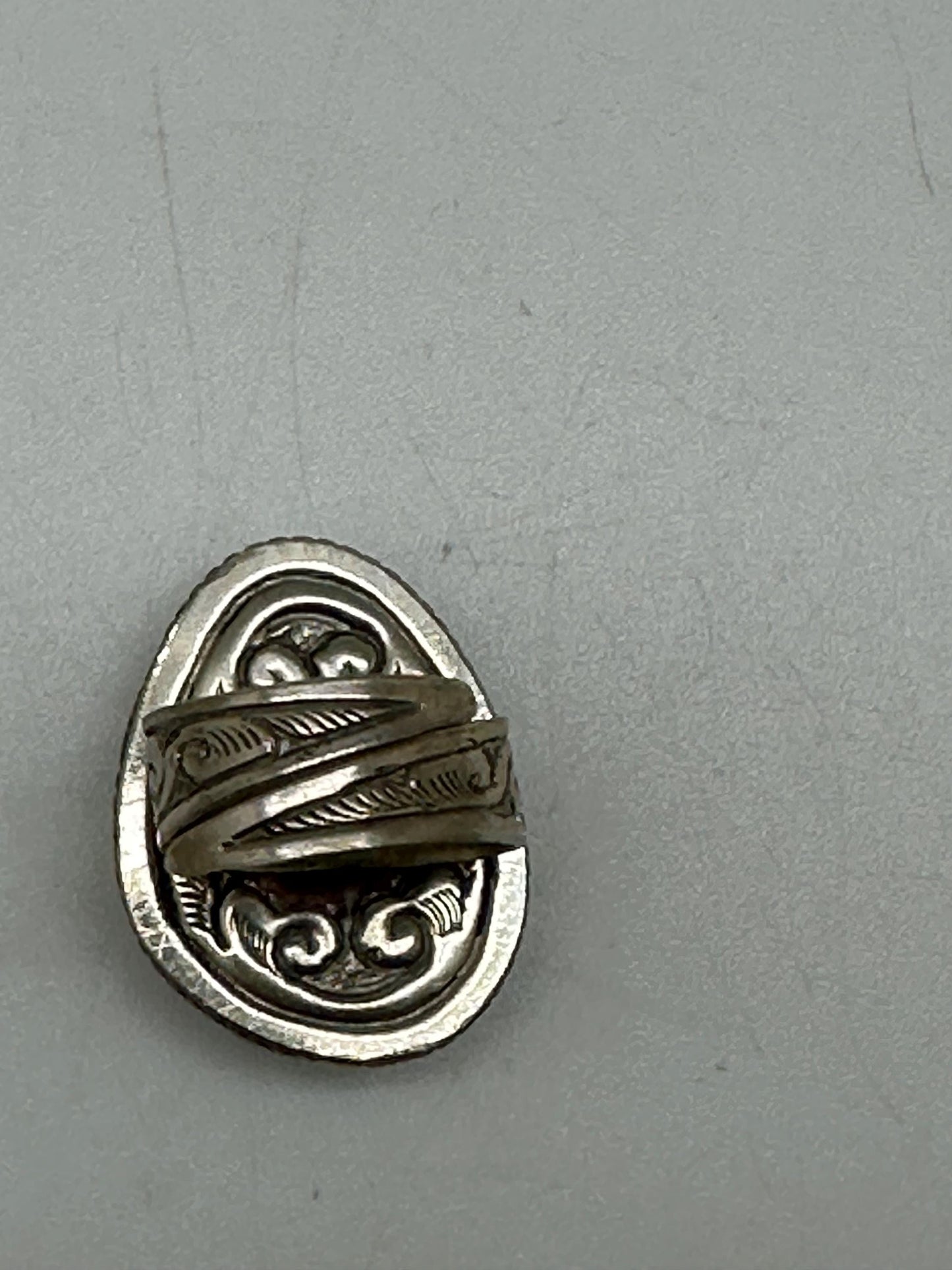 Larimar ring, handcrafted,tibetan repouse silver, ethnic style, adjustable,