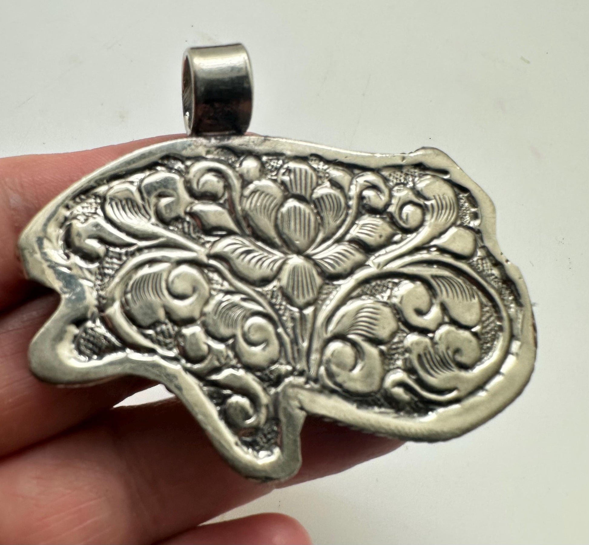 Eye of Horus pendant, Bone carved pendant,handcrafted,Tibetan silver, protection,59mmX49mm