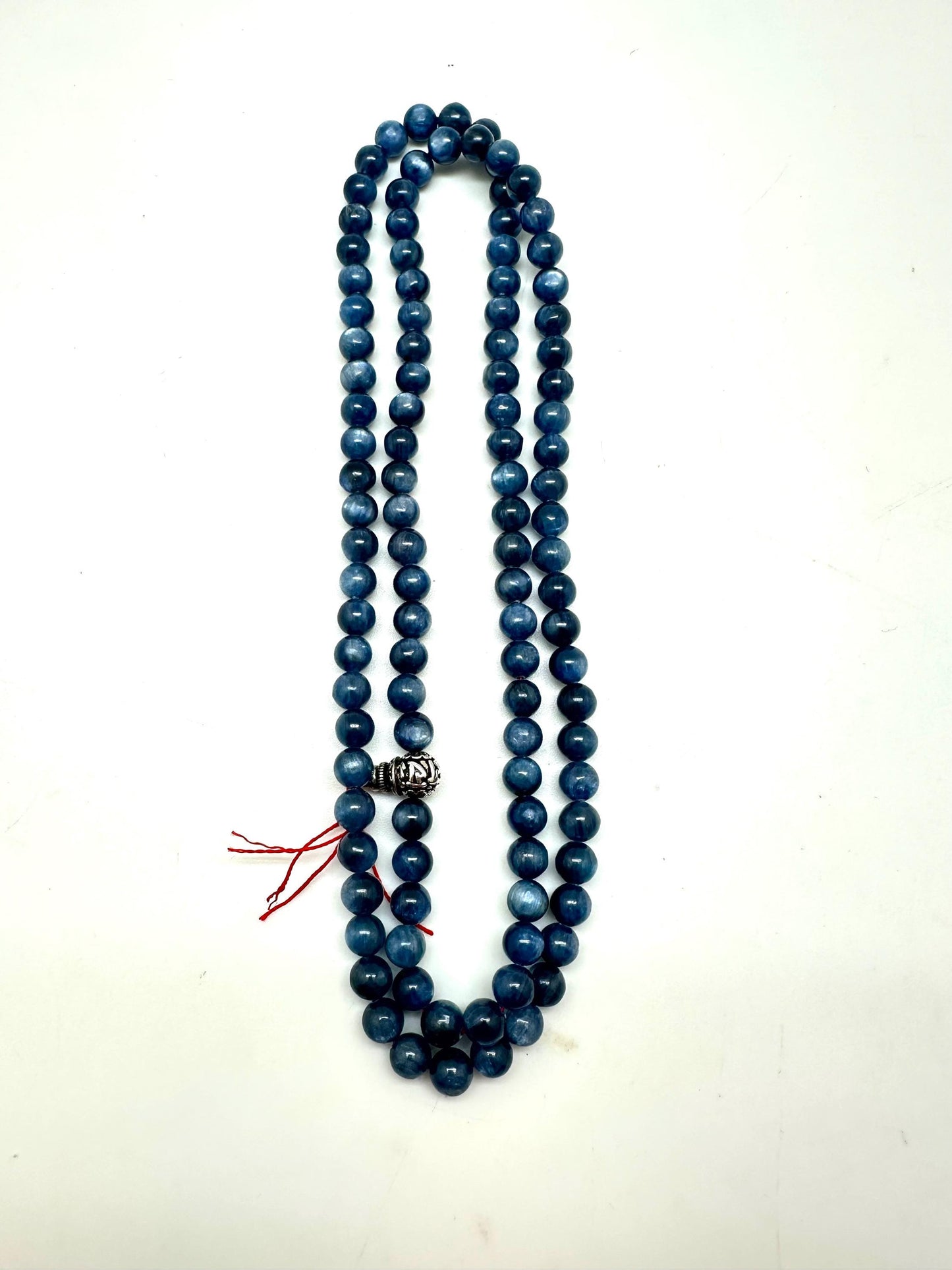kyanite mala, 108 bead,Tibetan Buddhist prayer beads mala,natural kyanite necklace, handcrafted,