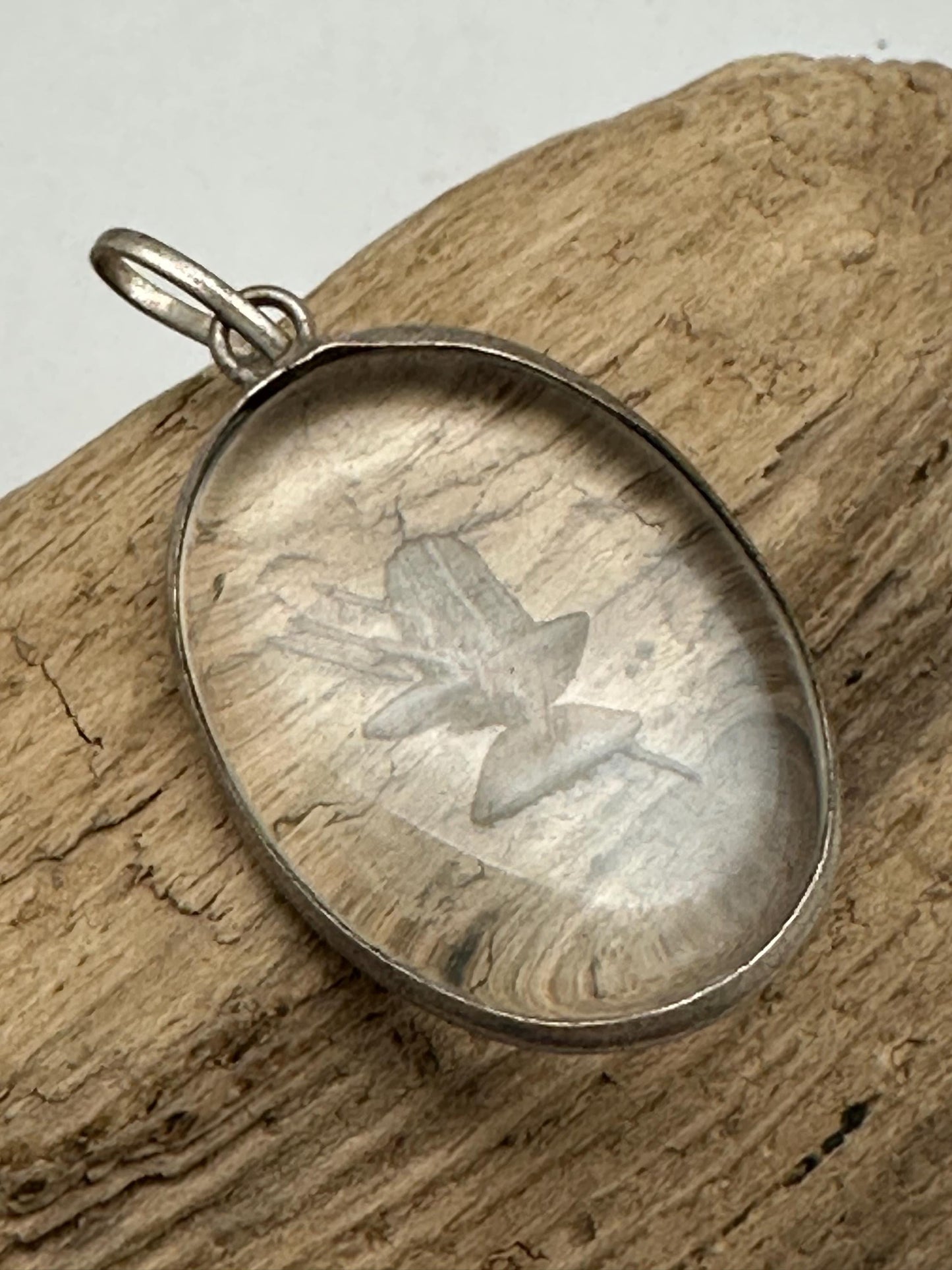 quartz crystal, shiva pendant, handcrafted,sterling silver,Nepalese