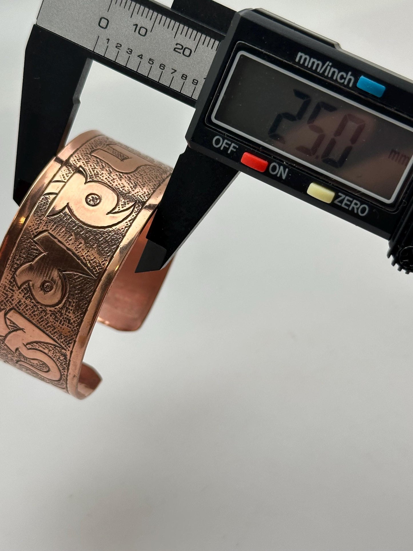 Copper cuff bracelet,handcrafted,om mani bangle,adjustable,32 gram