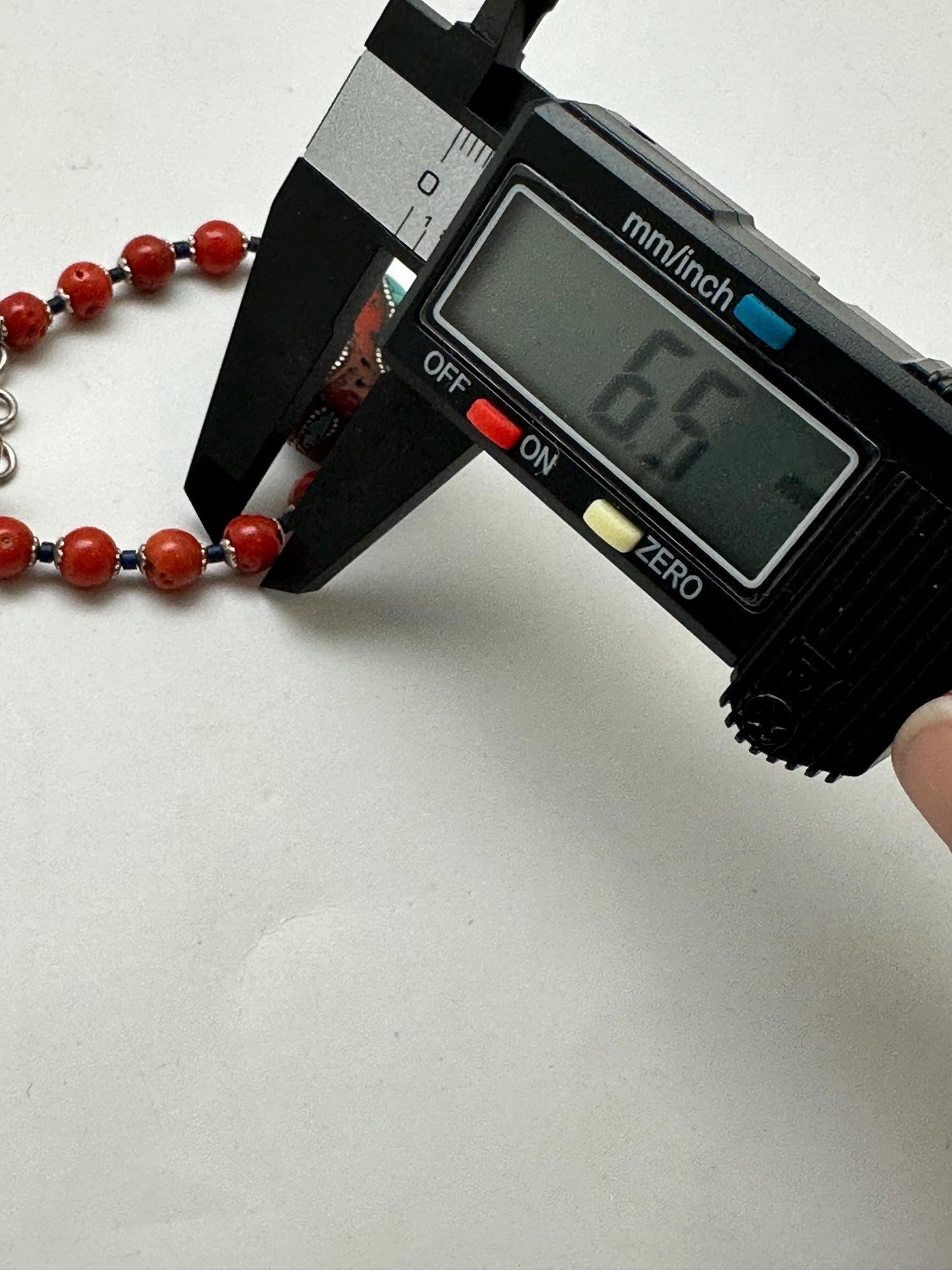 Coral necklace, handcrafted, turquoise and silver inlaid,ethnic style, Tibetan design