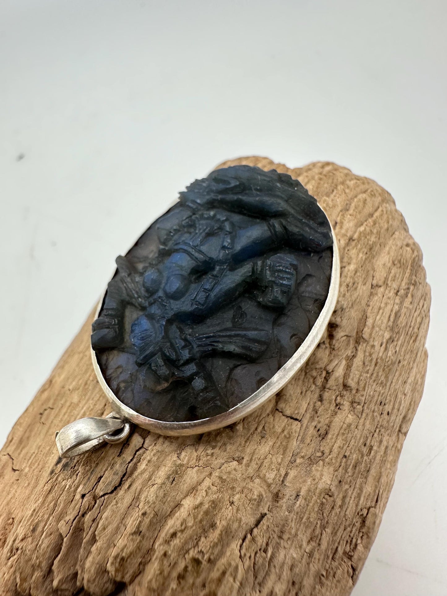 Vajra yogini, truly Maestra handcrafted labradorite with sterling silver