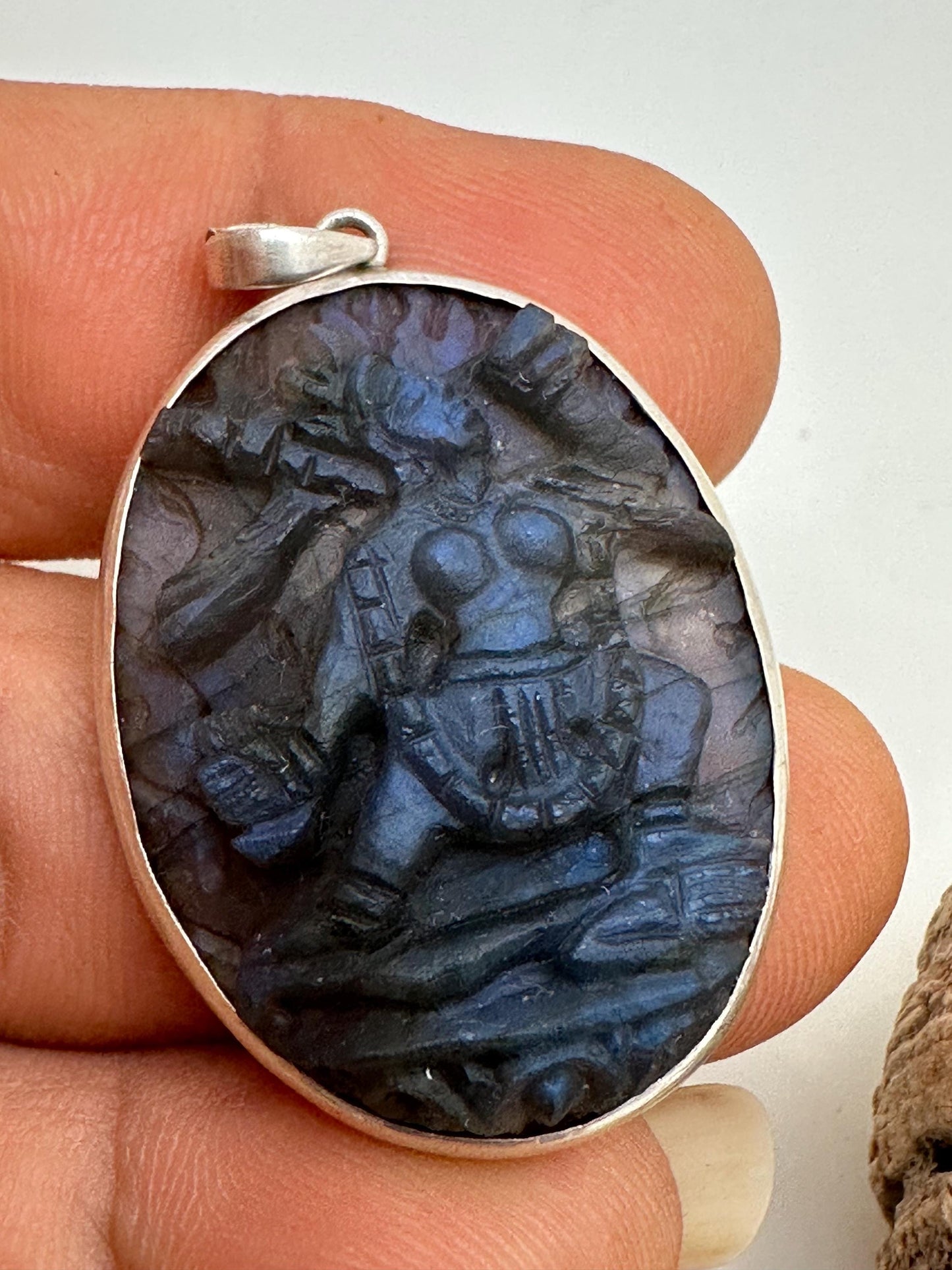 Vajra yogini, truly Maestra handcrafted labradorite with sterling silver