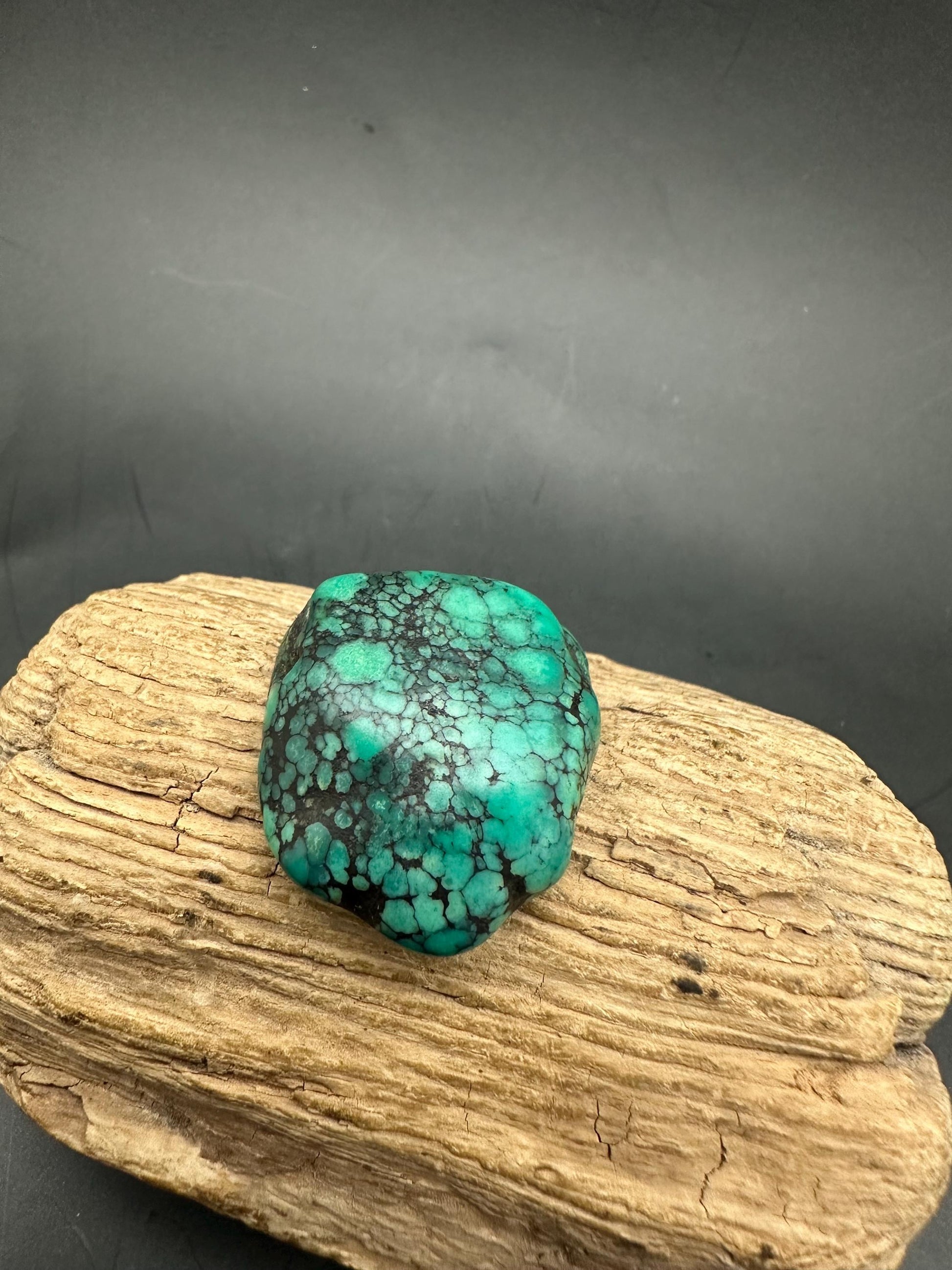 Vintage Tibetan Turquoise Gemstone, Natural Blue Stone