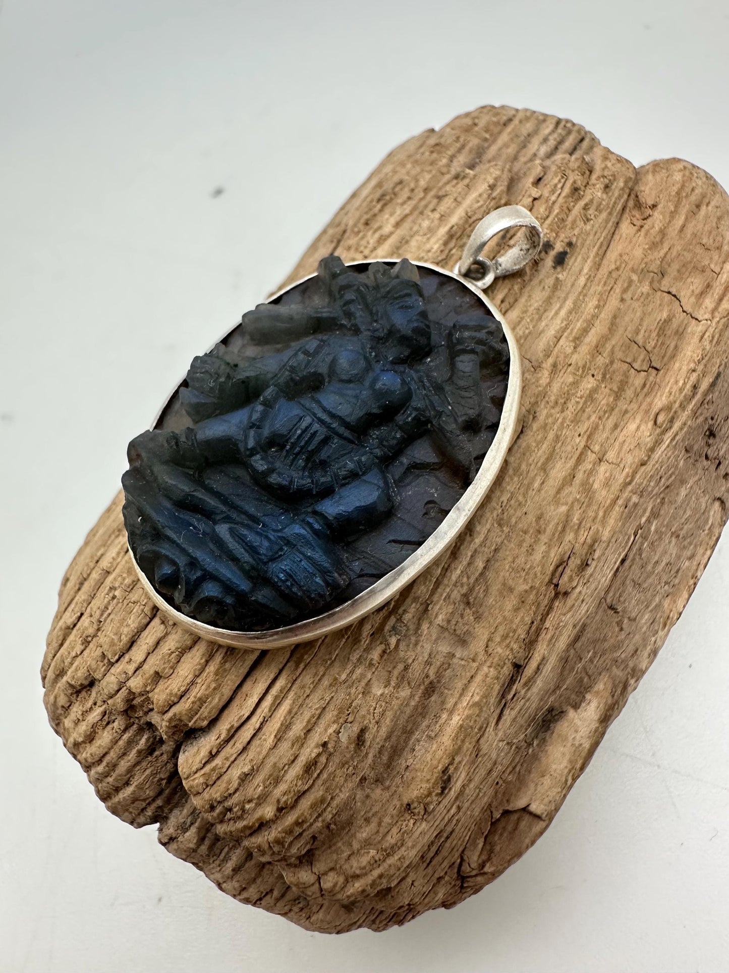 Vajra yogini, truly Maestra handcrafted labradorite with sterling silver