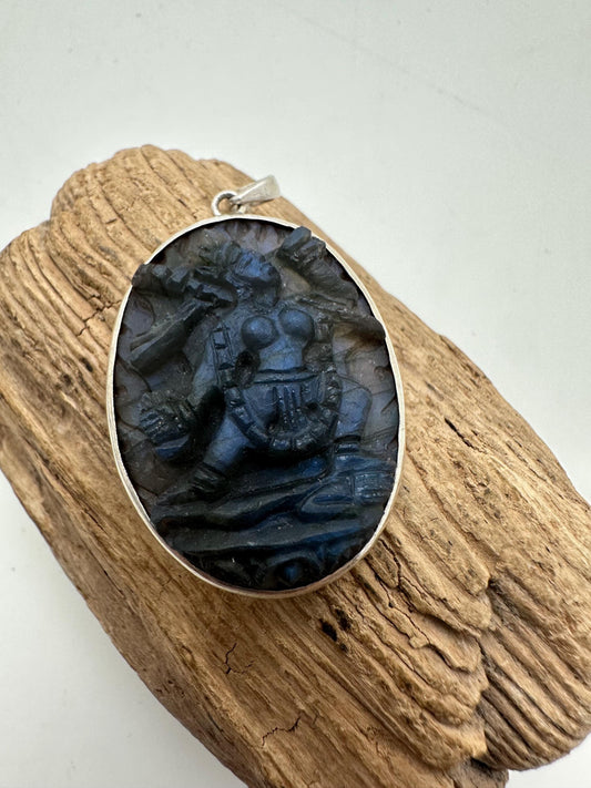 Vajra yogini, truly Maestra handcrafted labradorite with sterling silver