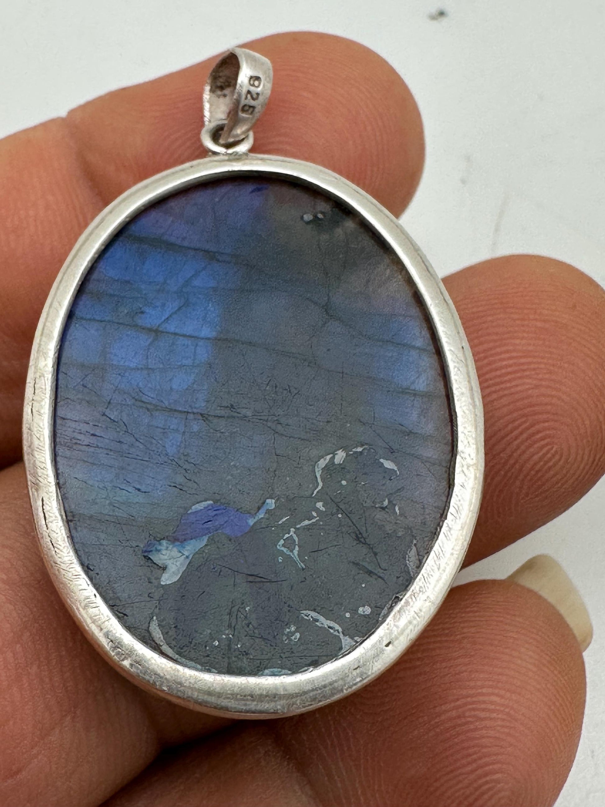 Vajra yogini, truly Maestra handcrafted labradorite with sterling silver