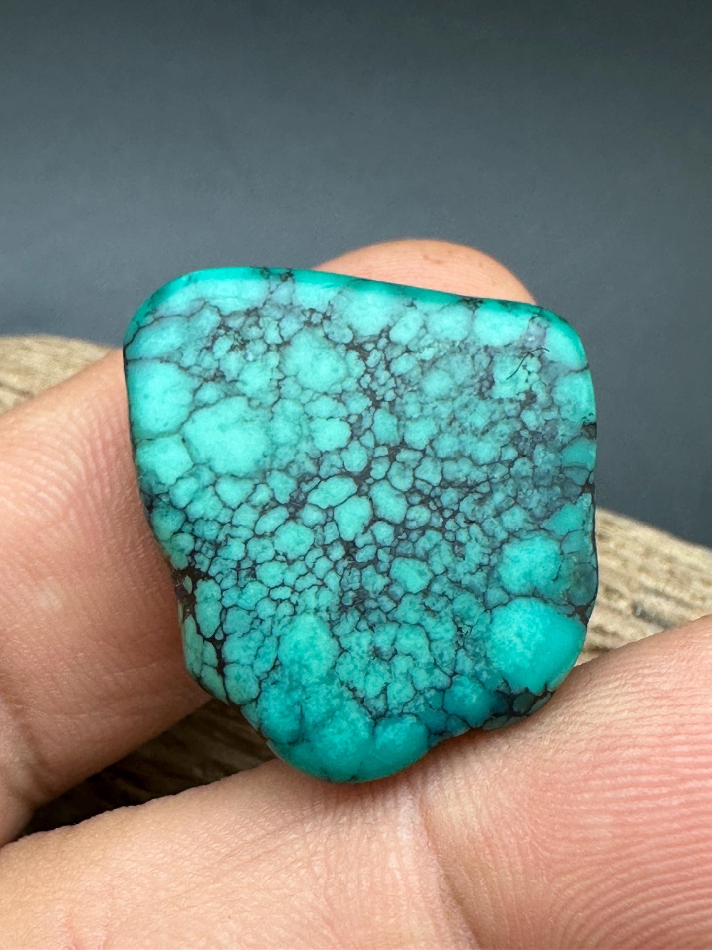 Vintage Tibetan Turquoise Gemstone, Natural Blue Stone