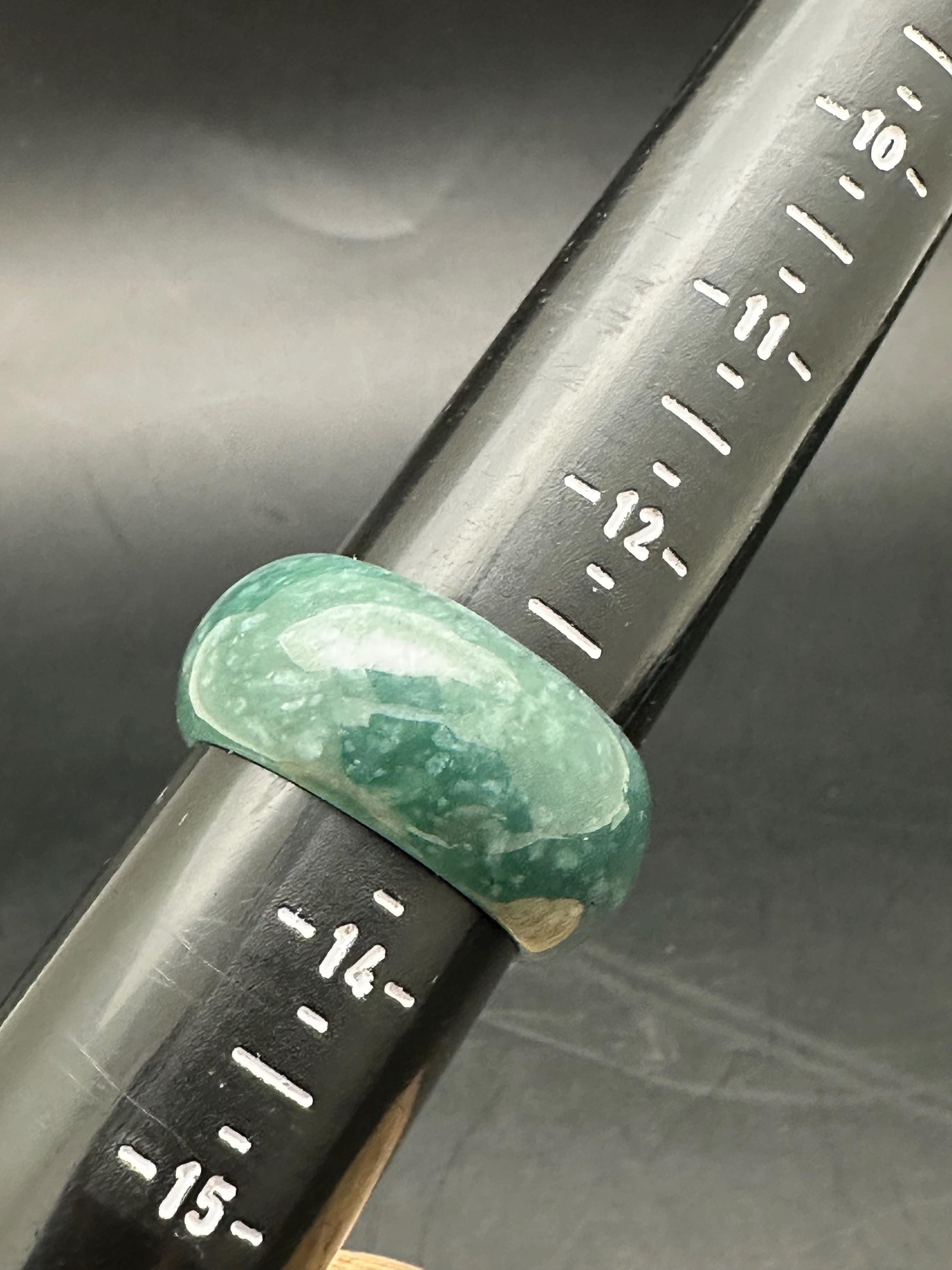 Natural Guatemala Jade Ring, large size, translucent